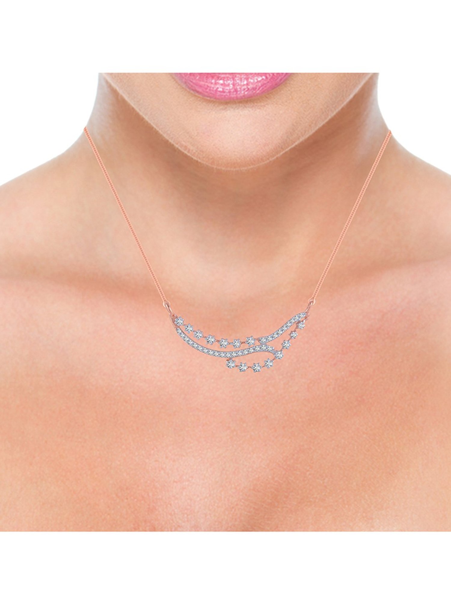 Joyalukkas 18k Gold & Diamond Pendant with Chain