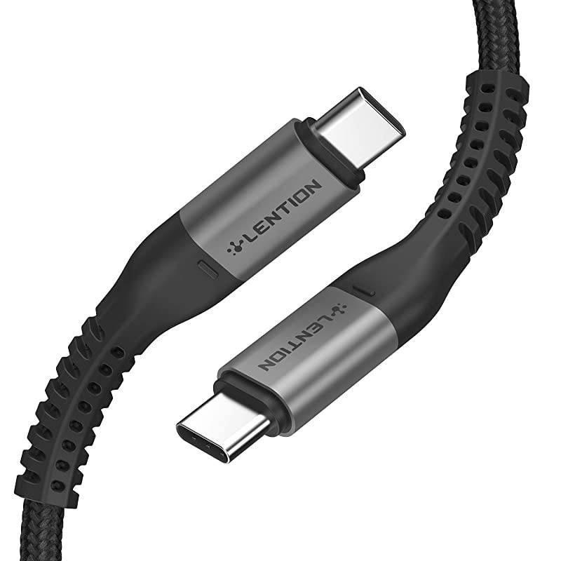 USB C to USB C Cable 66ft 100W Type C 20V5A Fast Charging Braided Cord Compatible 20202016 MacBook Pro New iPad ProMac AirSurface Samsung Galaxy S20S10S9S8PlusNote More Grey