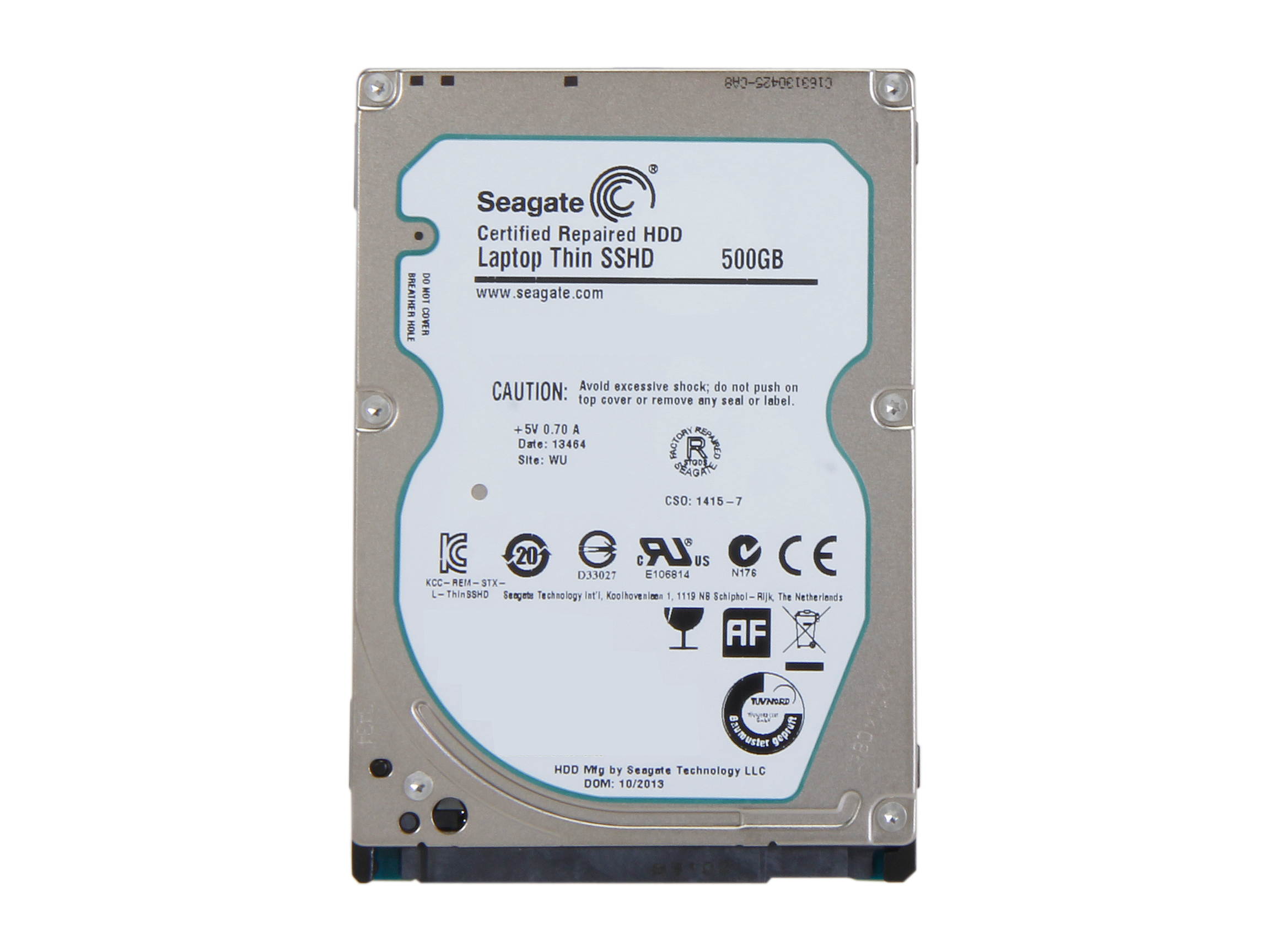Seagate ST500LM000 500GB 5400 RPM 64MB Cache SATA 6.0Gb/s 2.5" Laptop Thin SSHD Bare Drive