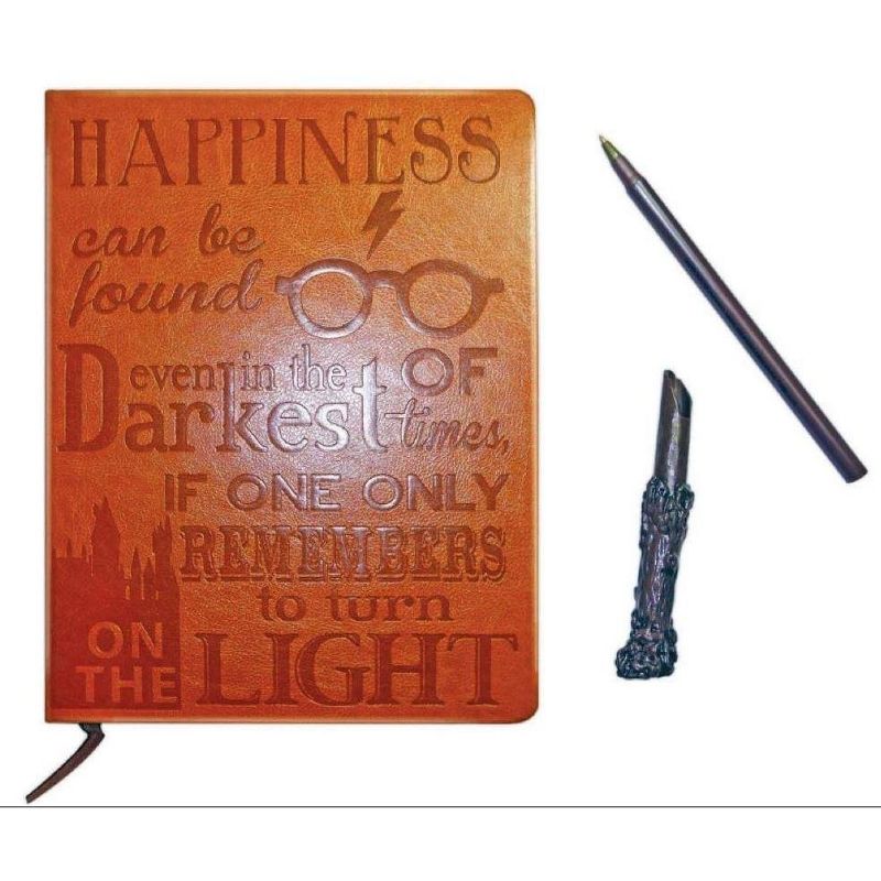 Innovative Designs Harry Potter Faux Leather Journal w/ Wand Pen