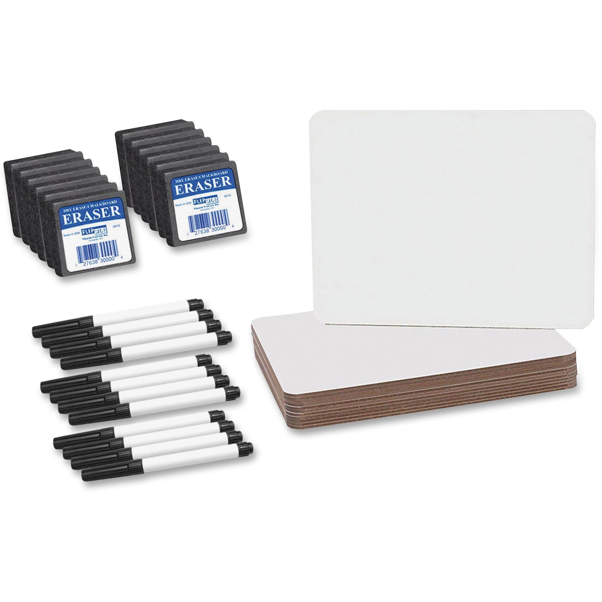 Dry Erase Board Set 9-1/2"x12" 12/PK White