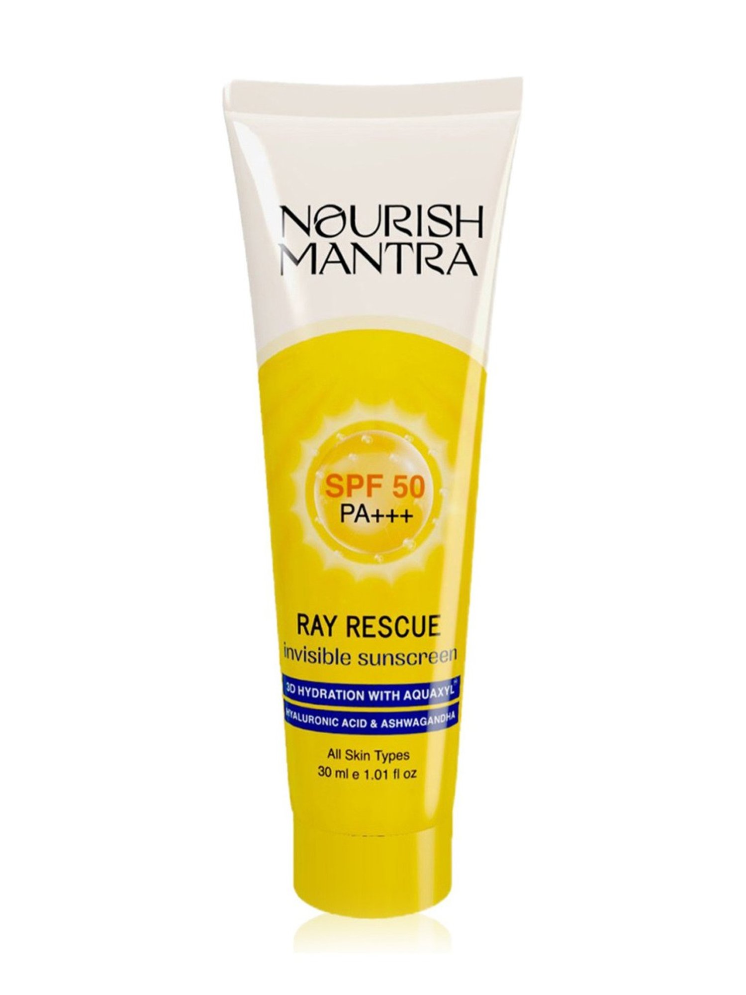 Nourish Mantra Ray Rescue Invisible Sunscreen SPF 50 PA+++ - 30 ml