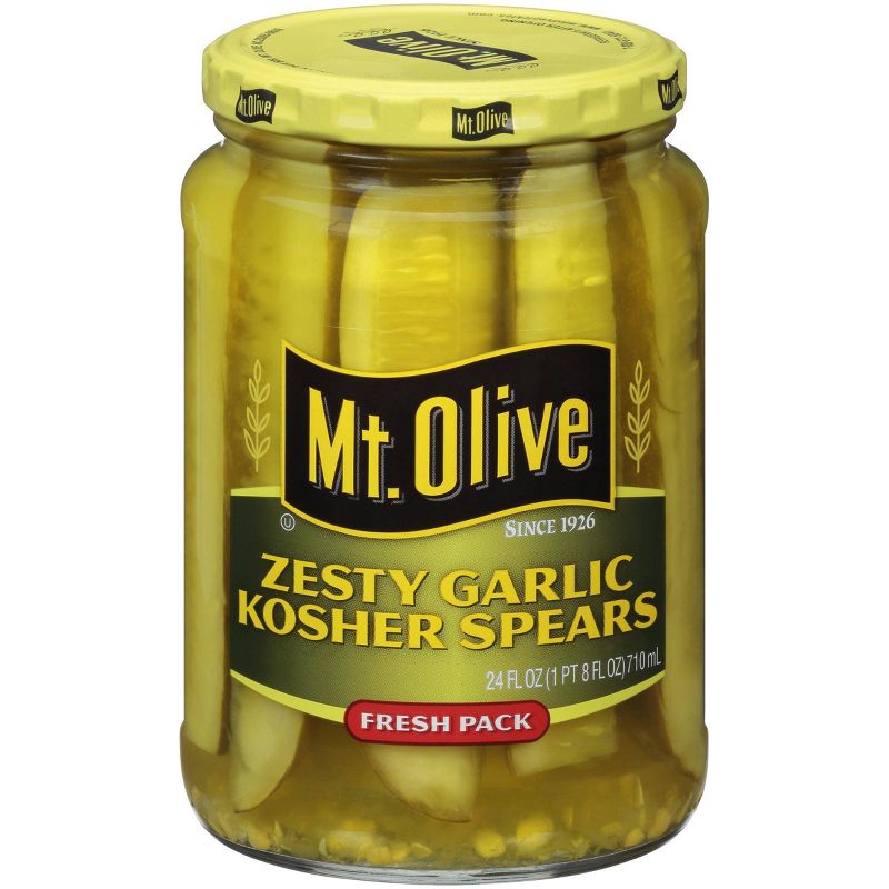 Mt. Olive Zesty Garlic Kosher Spears - 24oz