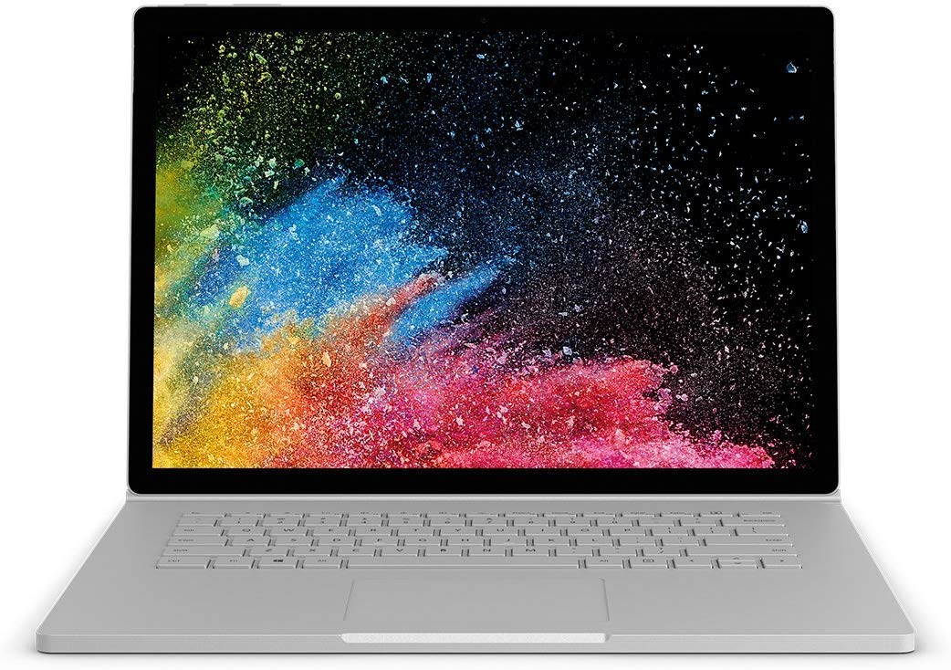 Microsoft Surface Book 2 HNM-00001 Laptop (Windows 10, Intel i7-8650U, 13.5" Screen, Storage: 512 GB, RAM: 16 GB) Silver (HNM-00001)