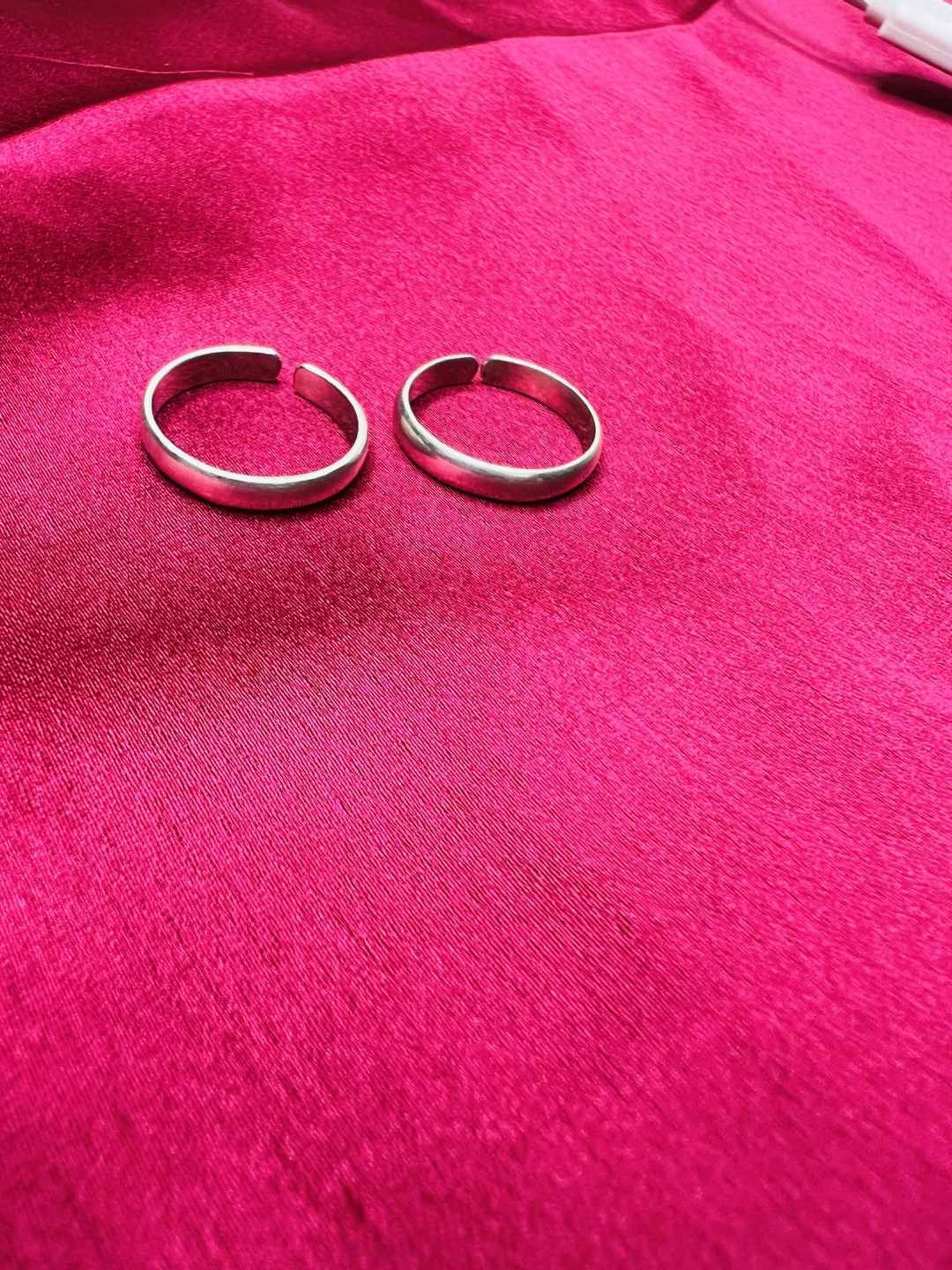 Arte Jewels 925 Sterling Silver Toe Rings (Pair of 2)