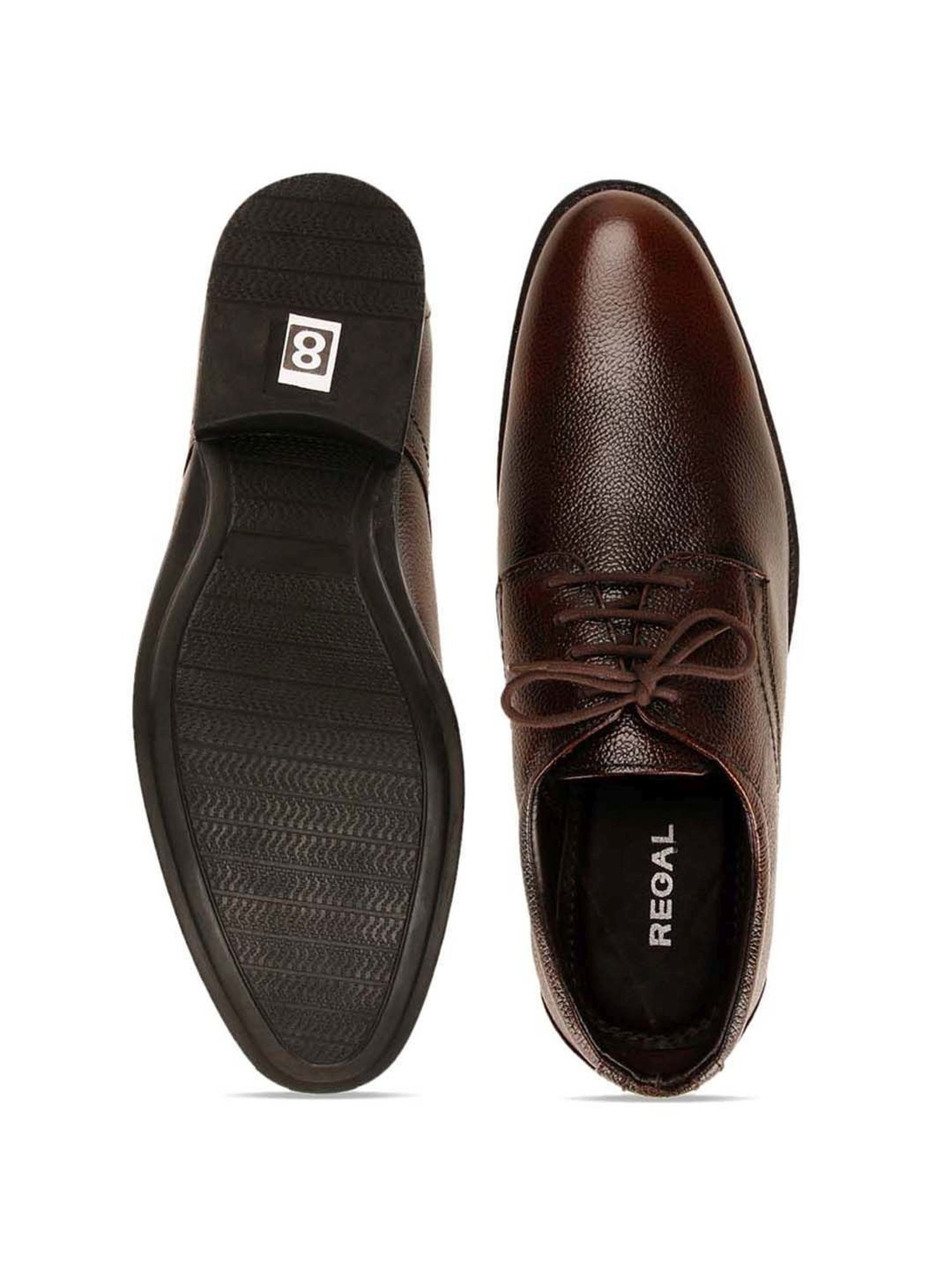 Regal Men's Brown Derby Shoes