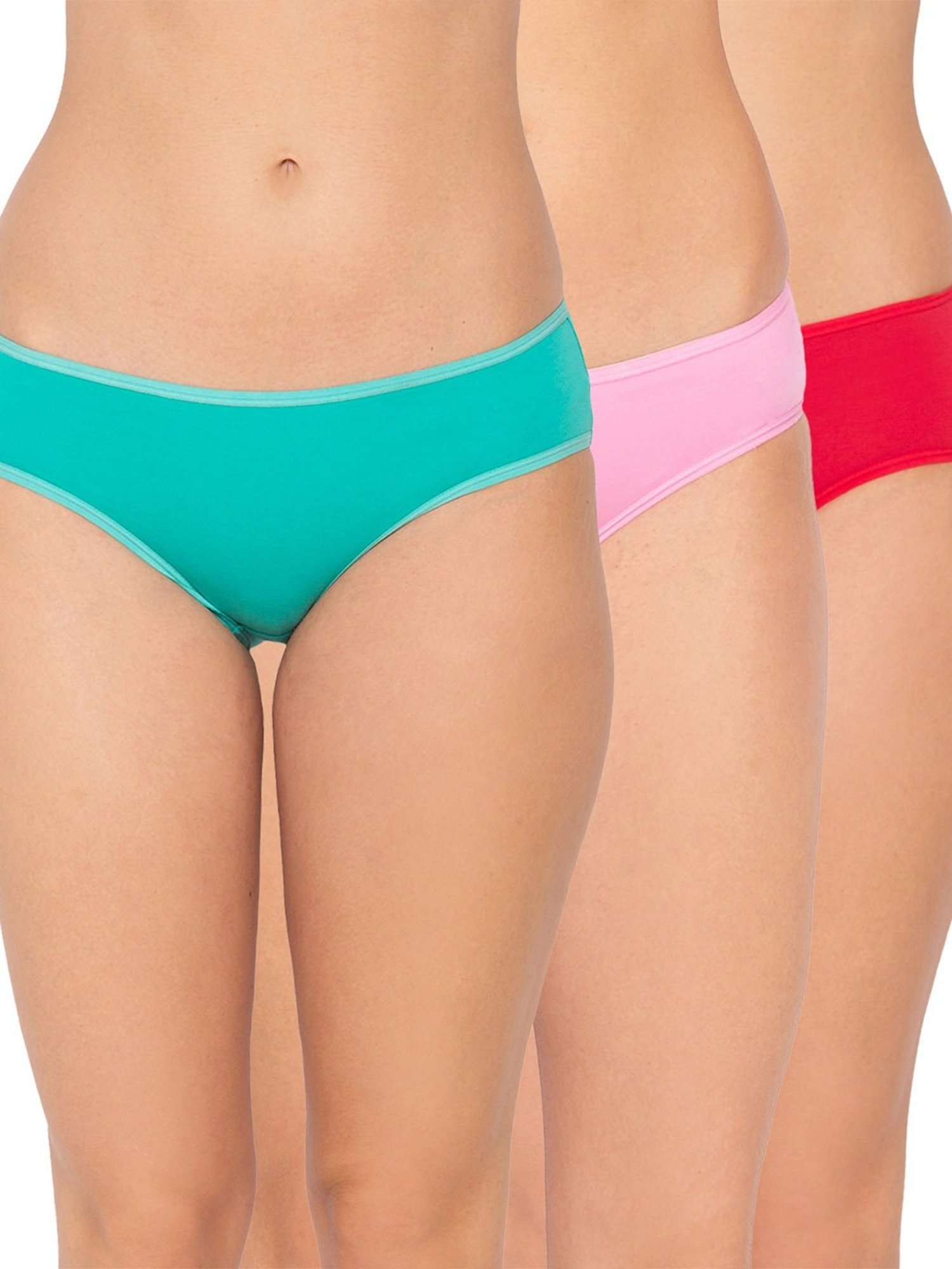 Candyskin Multicolor Cotton Bikini Panty (Pack Of 3)