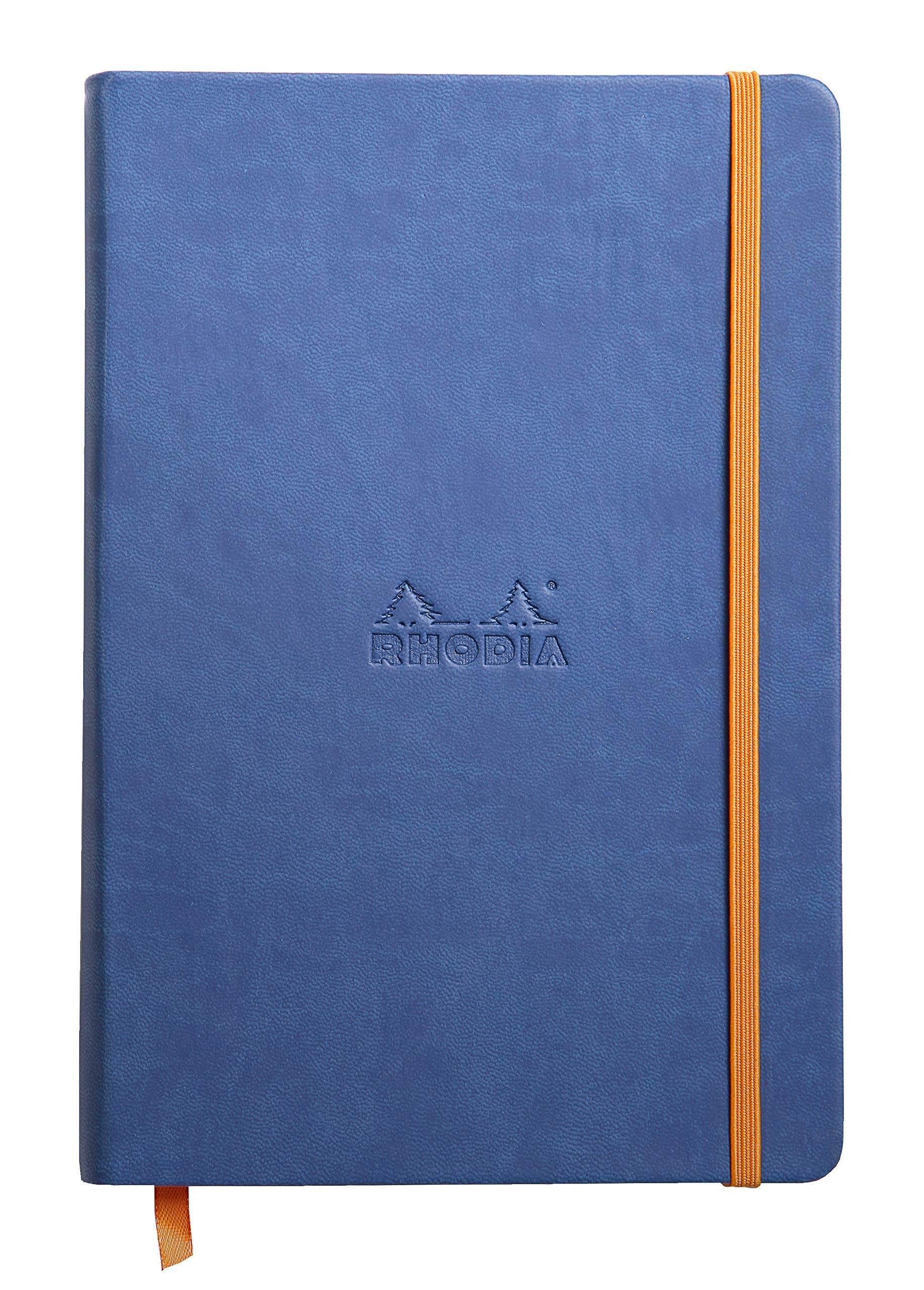 Rhodia Rhodiarama A5 Webnotebook, 5.5 in x 8.25, Lined - Sapphire (118748)