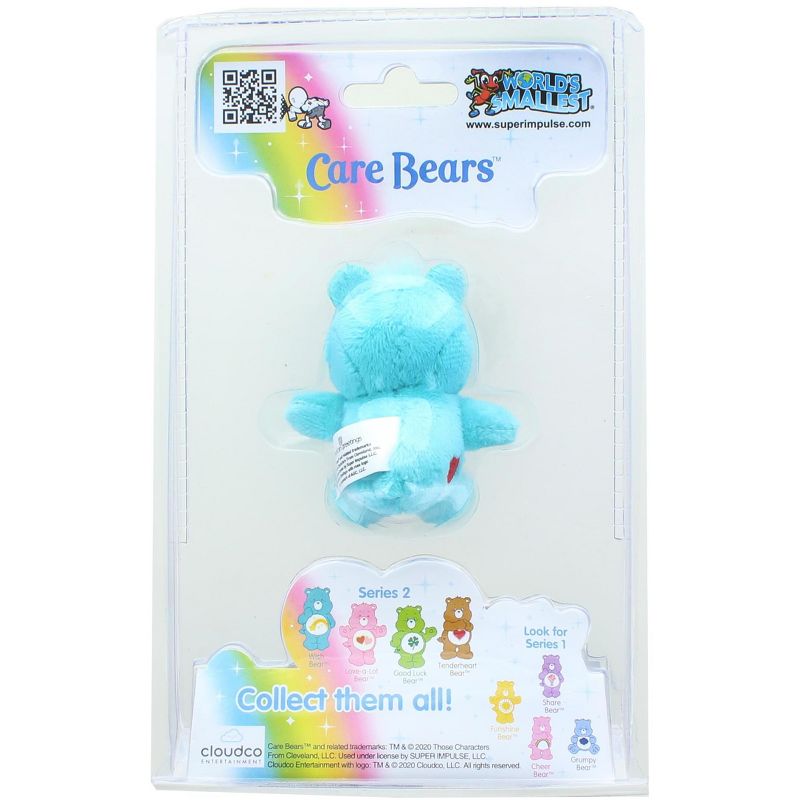 Super Impulse Worlds Smallest Care Bears Mini Plush Toy | Wish Bear