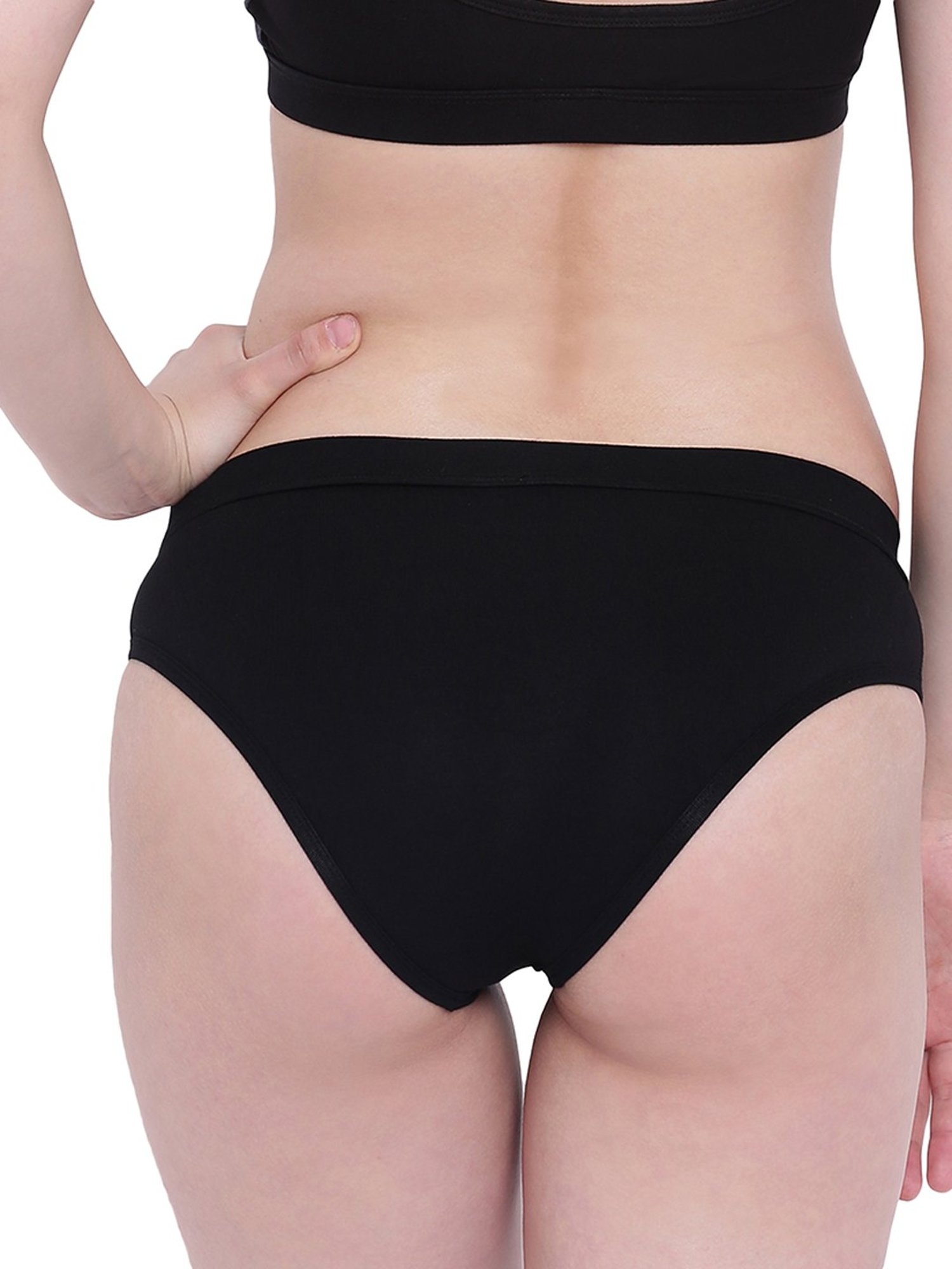 La Intimo Grey & Black Mermaid Bikini Panty