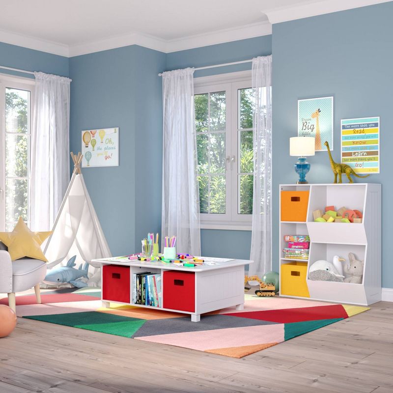 Kids' 6 Cubby Storage Activity Table - RiverRidge