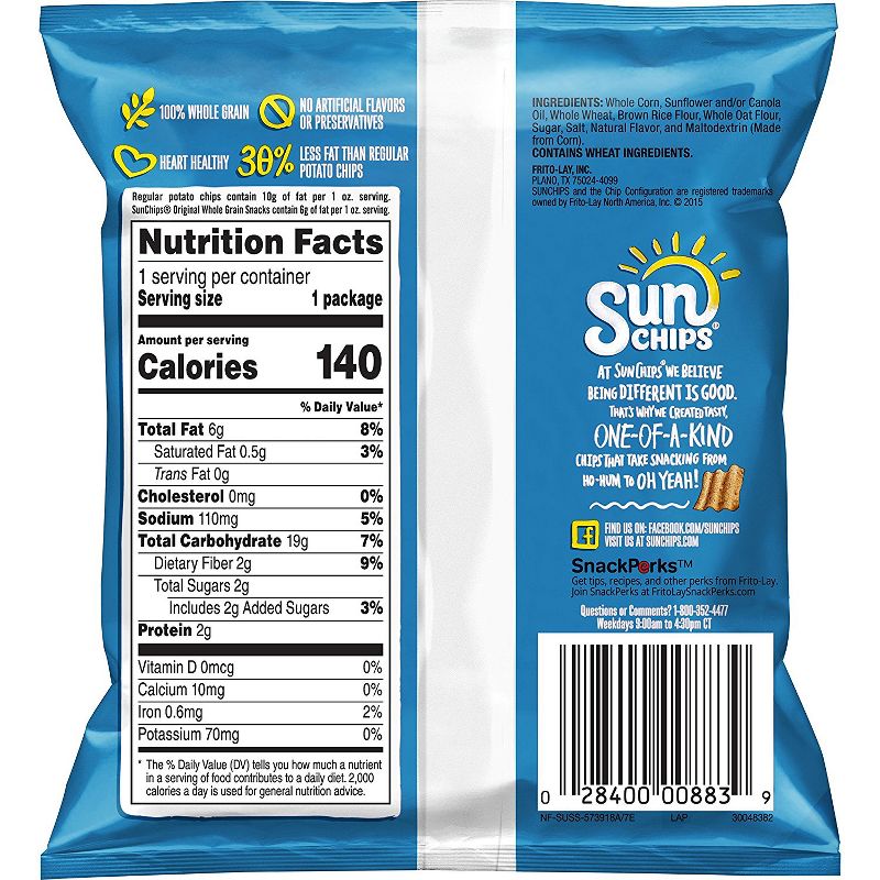 Sunchips Multigrain Chips Variety Pack - 40ct