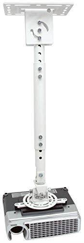 Atdec TH-WH-PJ-CM Height Adjustable Ceiling Projector Mount for Displays up to 33-Pound, White