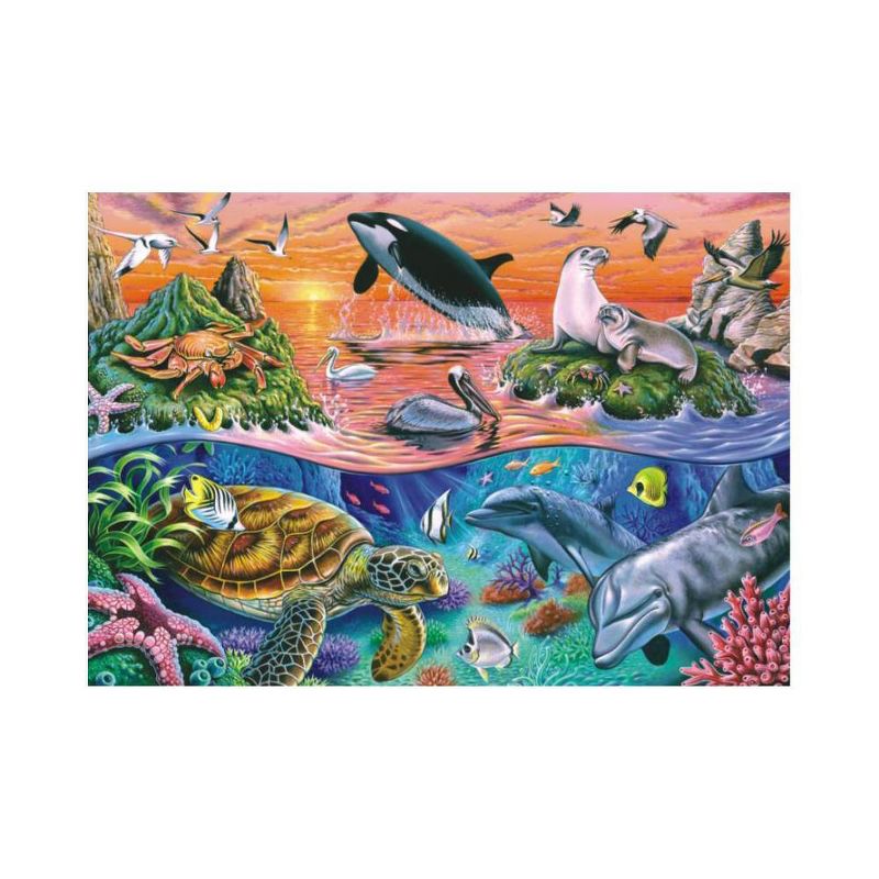 Wuundentoy Gold Edition: Sea Sunrise Kids' Jigsaw Puzzle - 100pc