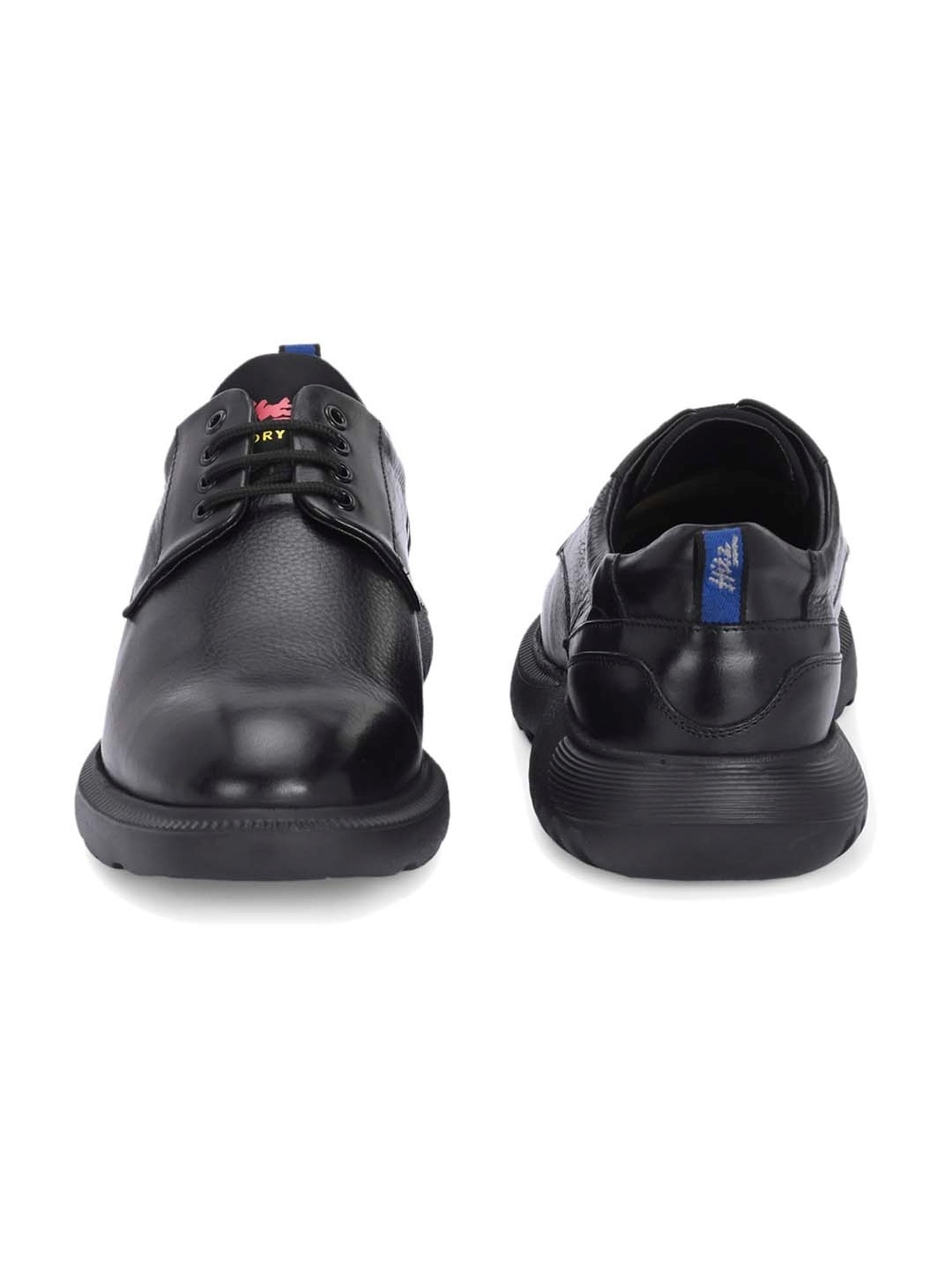 Hitz Men's Black Derby Shoes