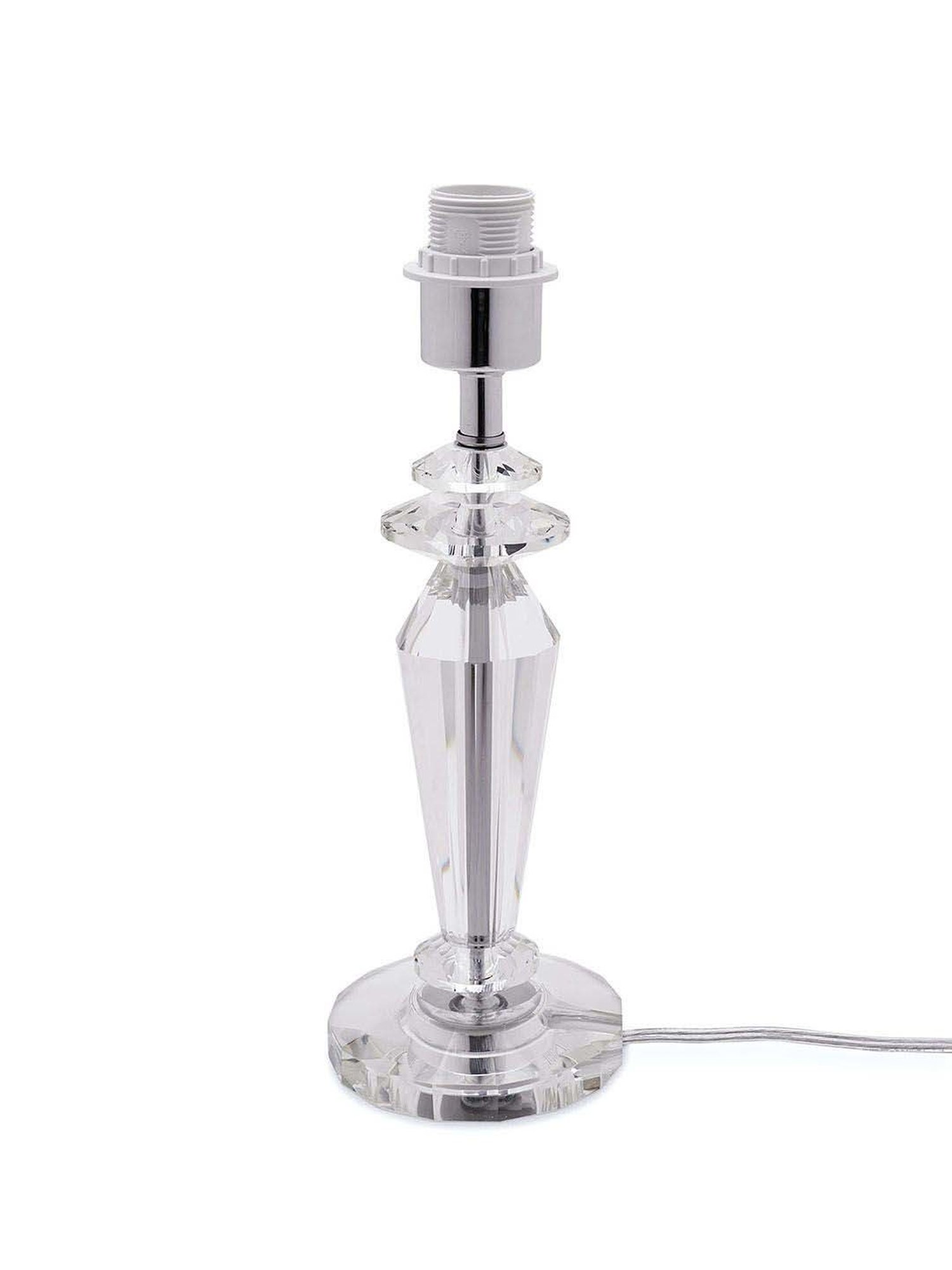 Pure Home and Living Transparent Glass Kite Shaped Table Lamp Stand