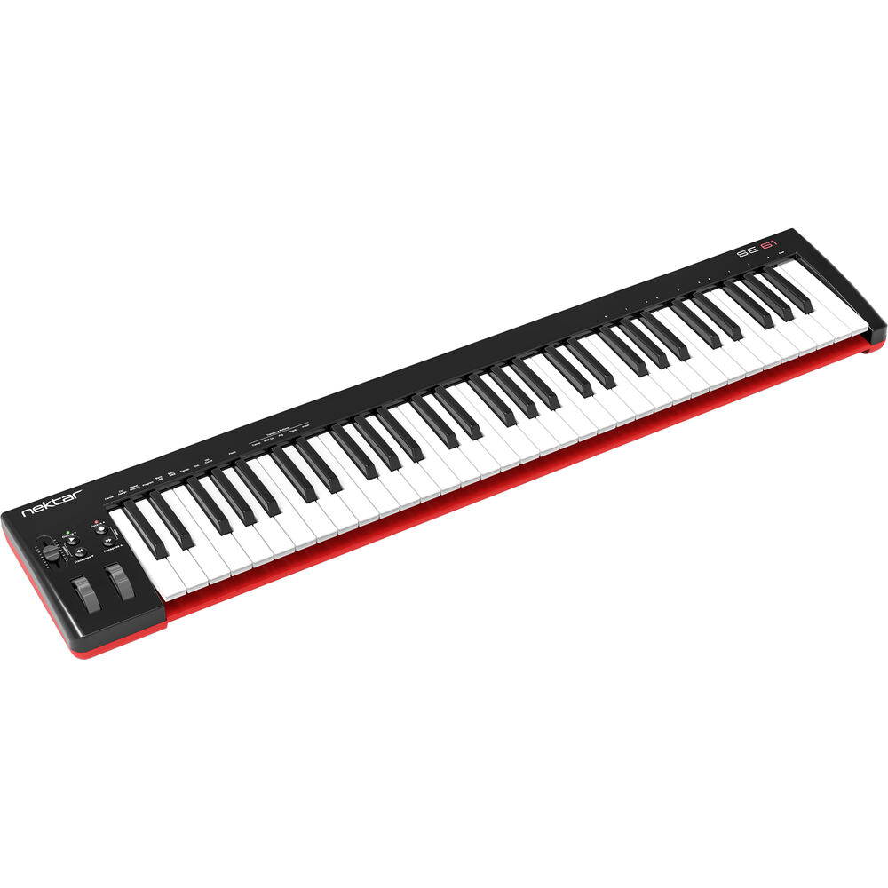 Nektar Technology SE61 61-Keys DAW USB MIDI Keyboard Piano Controller with Velocity Sensitive Full-Size Keys (Synth-Action) for Studio Music Production and Recording