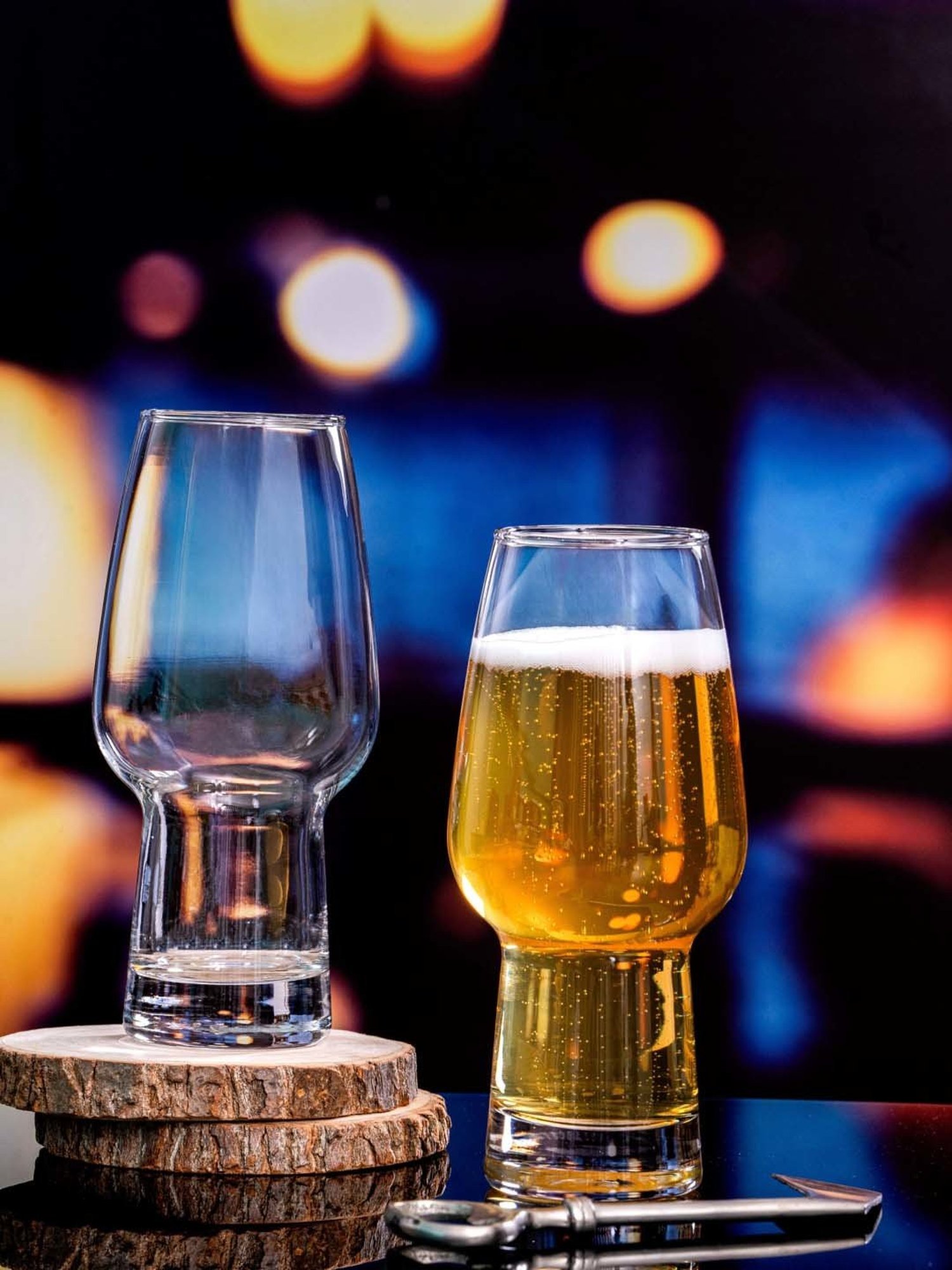 ROXX Transparent Glass Euro Tumbler (0.47 L) - Set of 4