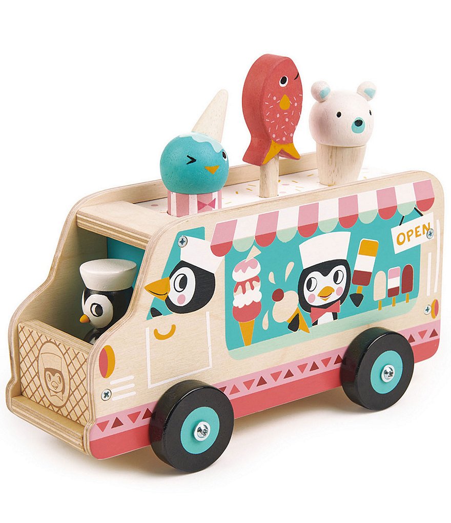 Tender Leaf Toys Penguin's Gelato Van Wooden Toy