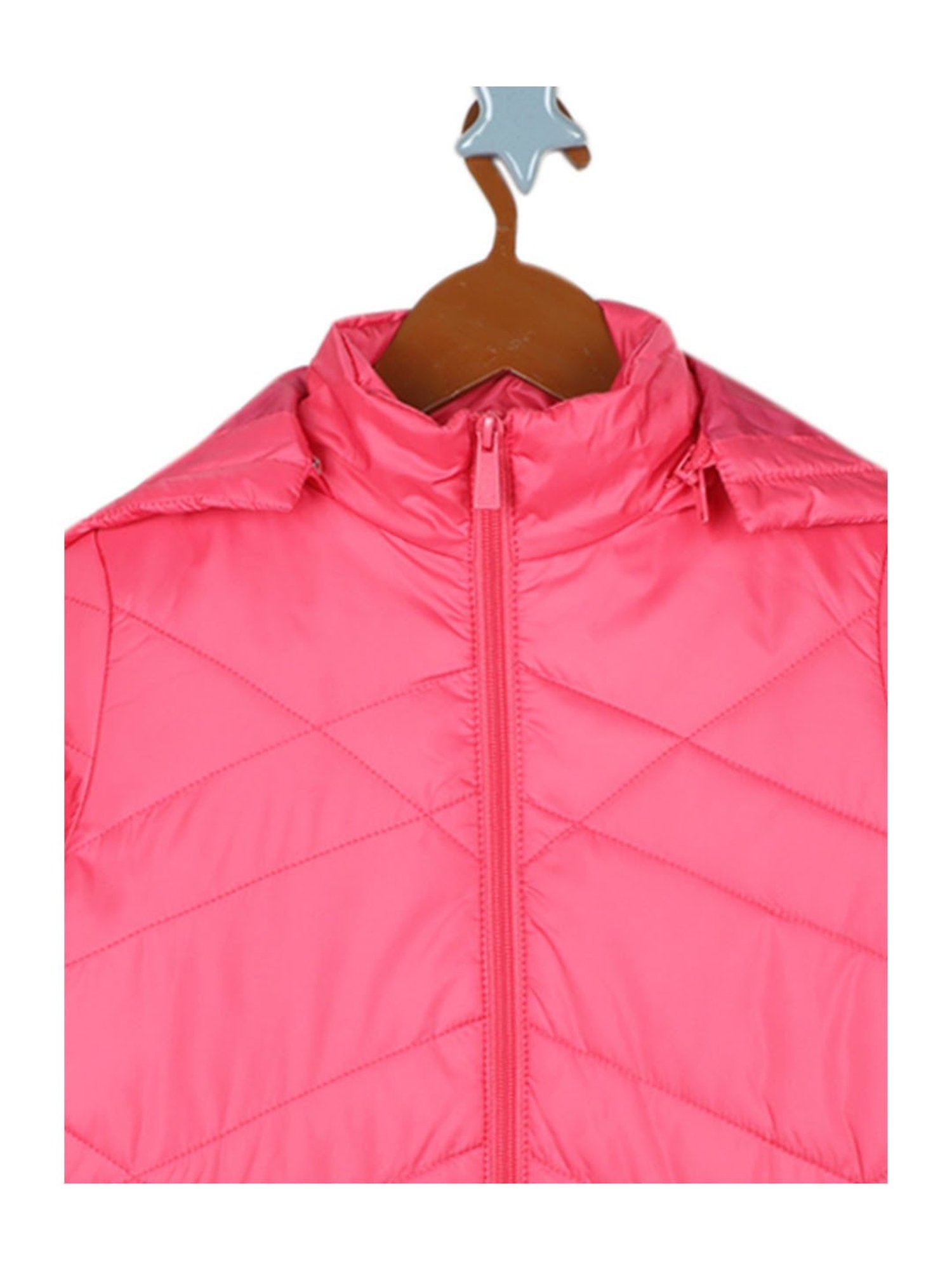 Elle Kids Black Self Pattern Jacket