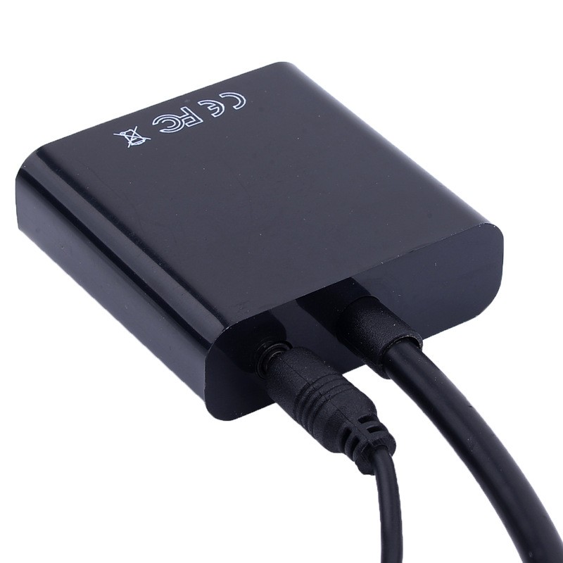 5 Pack HDMI to VGA  Moread Gold-Plated HDMI to VGA Adapter (Male to Female) for Computer, Desktop, Laptop, PC, Monitor, Projector, HDTV, Chromebook, Raspberry Pi, Roku, Xbox and More - Black