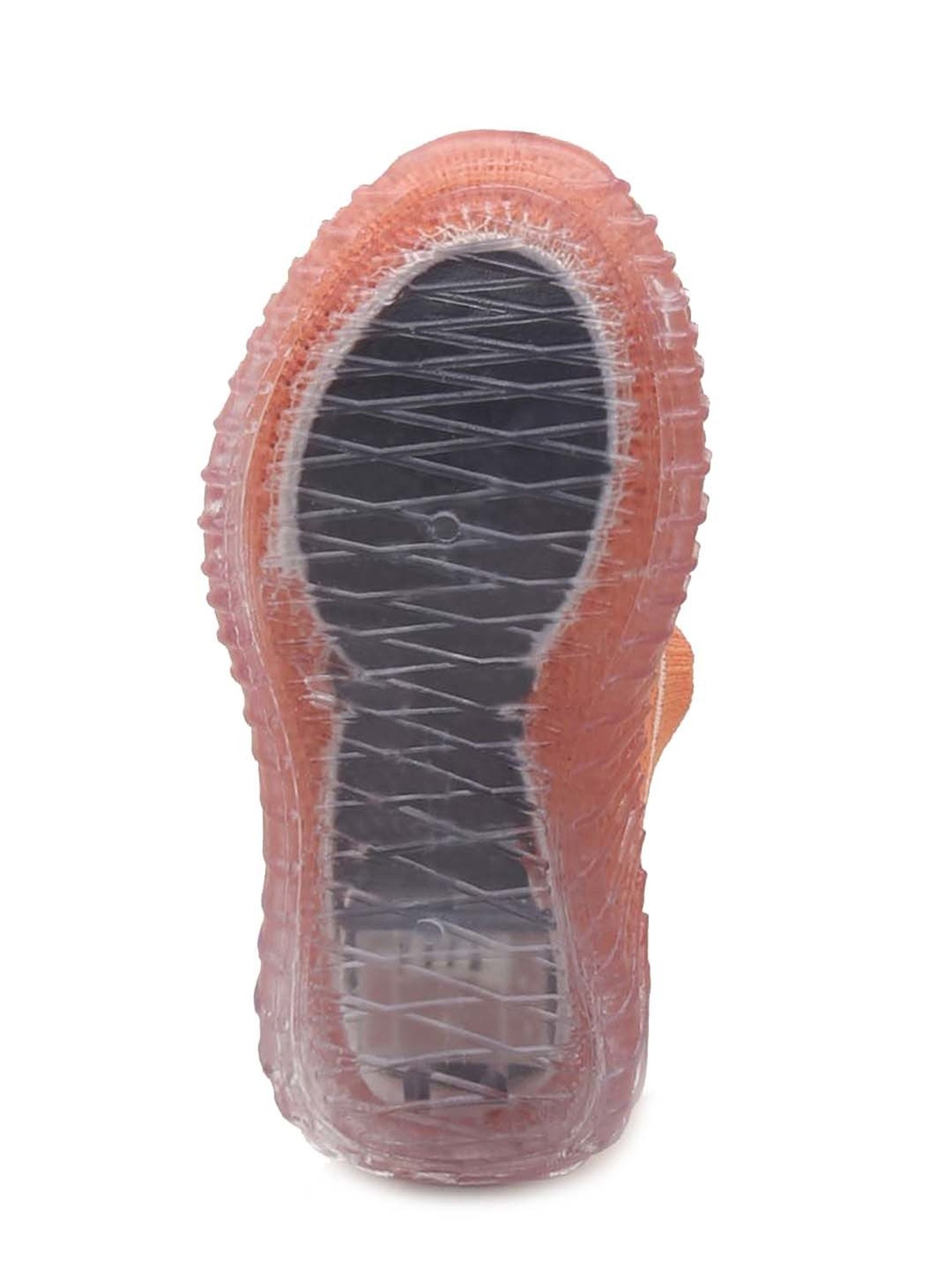 Priaansha Kids Peach & White Casual Slip-Ons