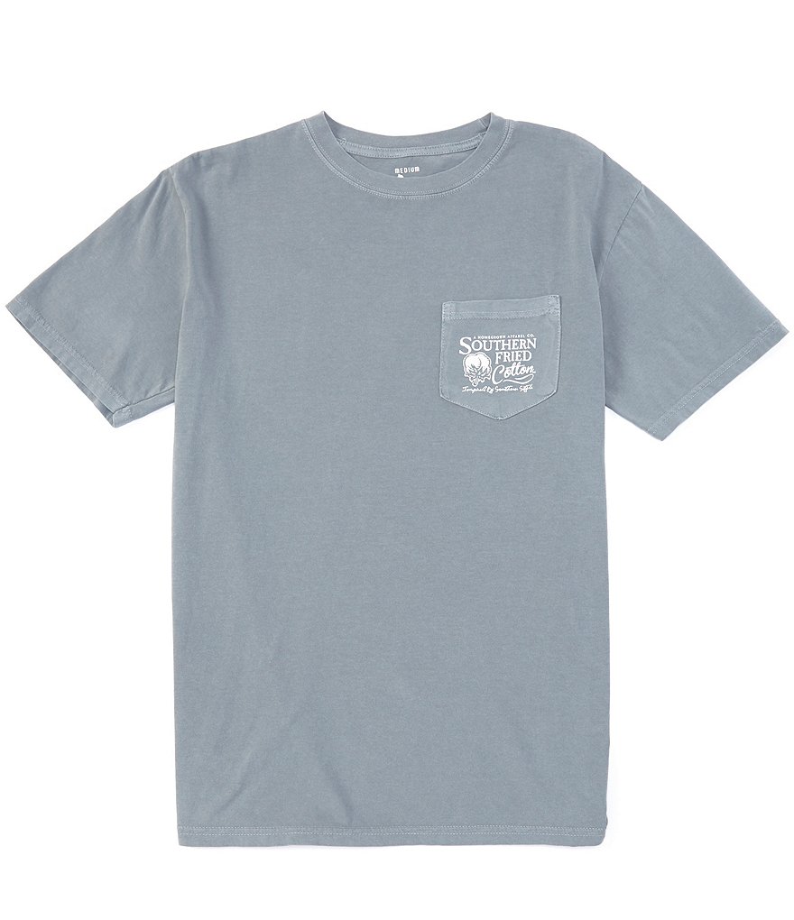 Southern Fried Cotton Men's Waggin Flag Short-Sleeve Pocket Graphic Tee