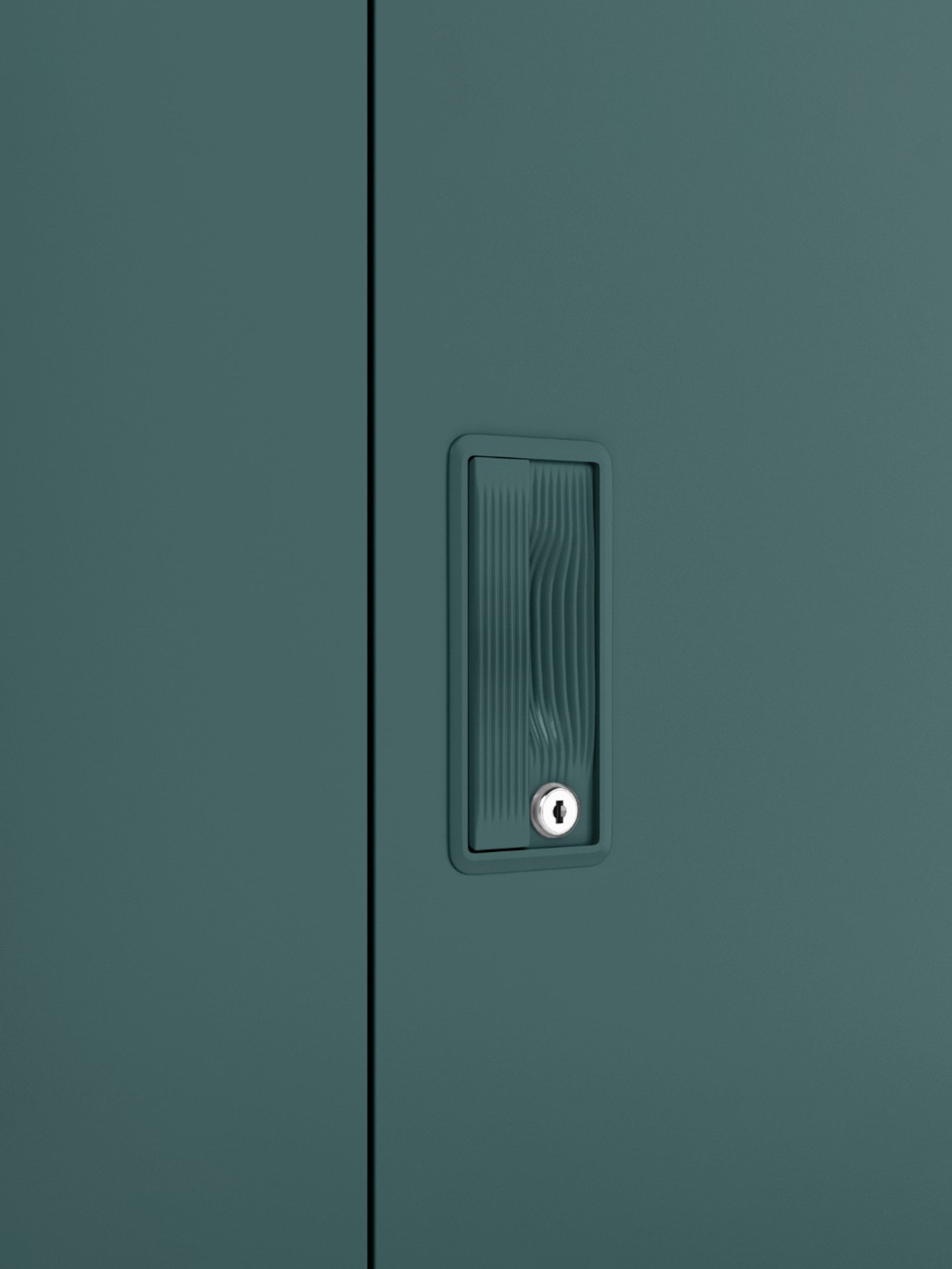 Godrej Interio Slimline 2-Door Steel Almirah, Tex Sea Pine (1-Year Warranty, 1 Locker)