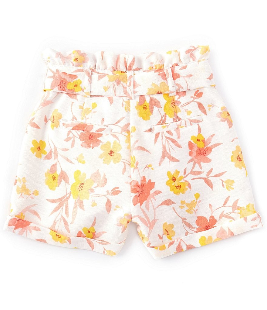 Angie Big Girls 7-14 Smocked Tie-Dye Shorts