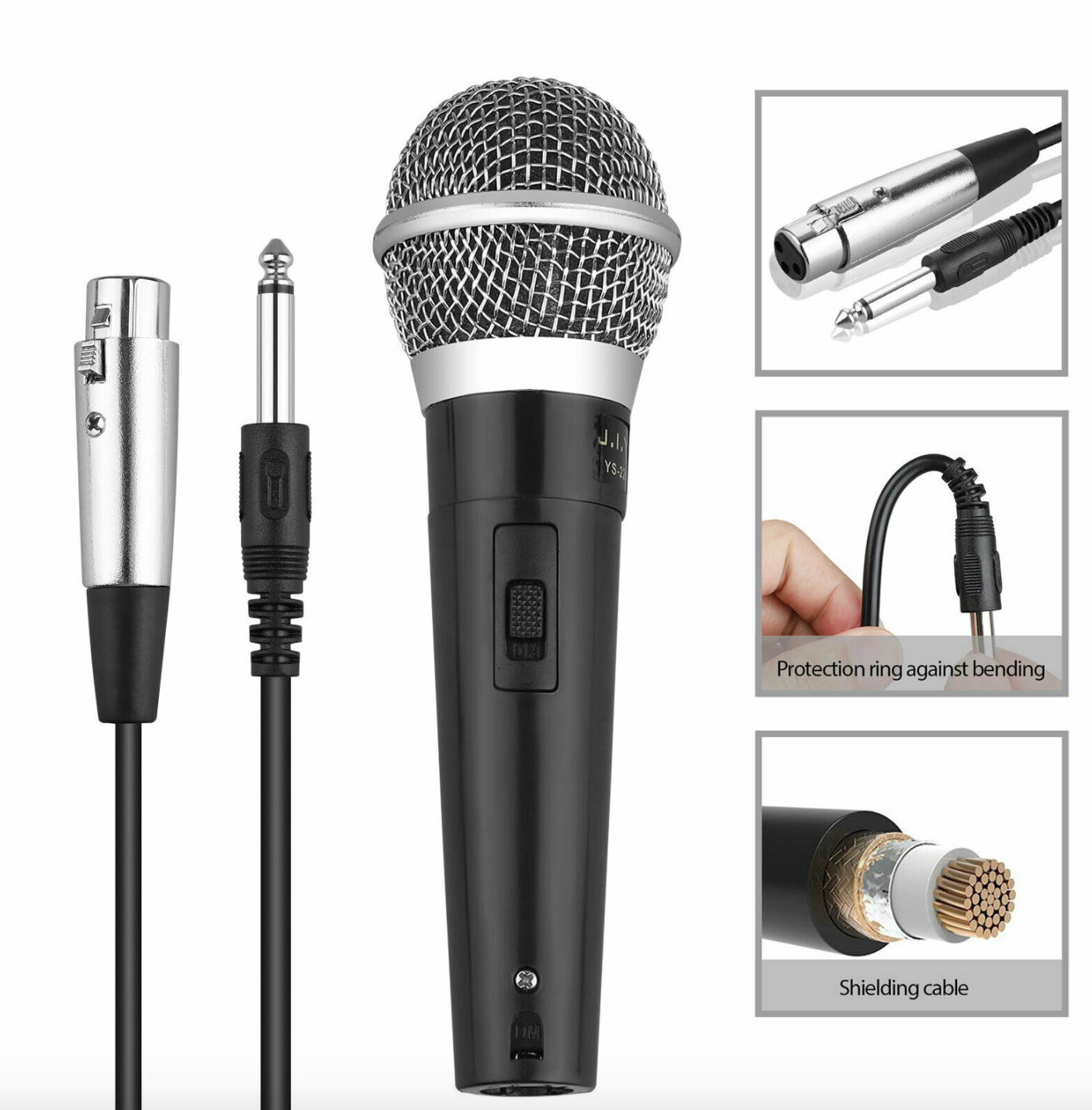 Professional Handheld Wired Dynamic Microphone Audio Karaoke Singing Vocal Music