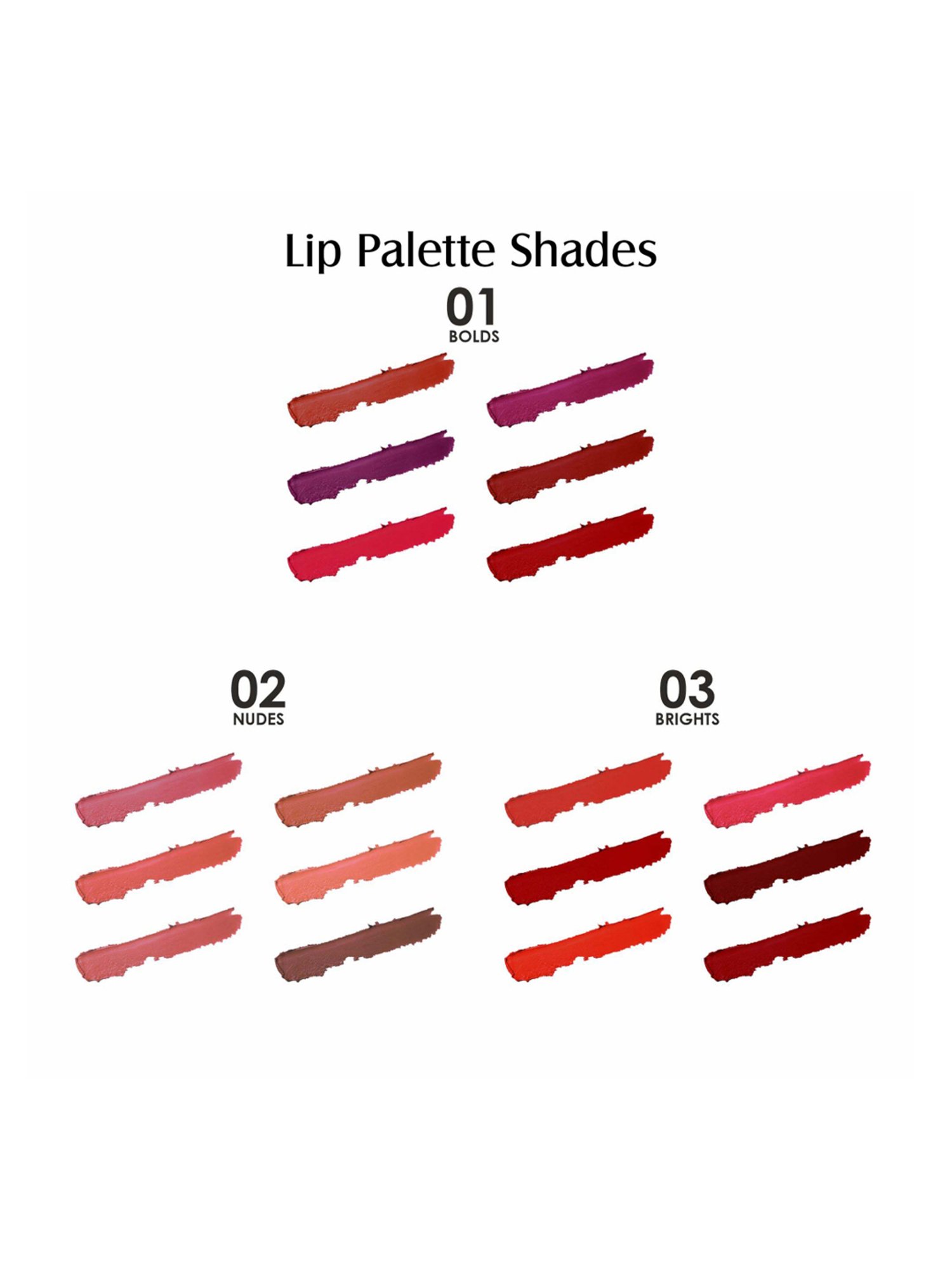 Glam21 My BFF Matte Lip Palette 01 Bolds - 9 gm