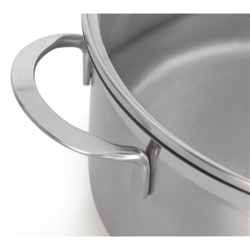 BergHOFF Bistro 9.5" 18/10 Stainless Steel Covered Stockpot 4.8 Qt
