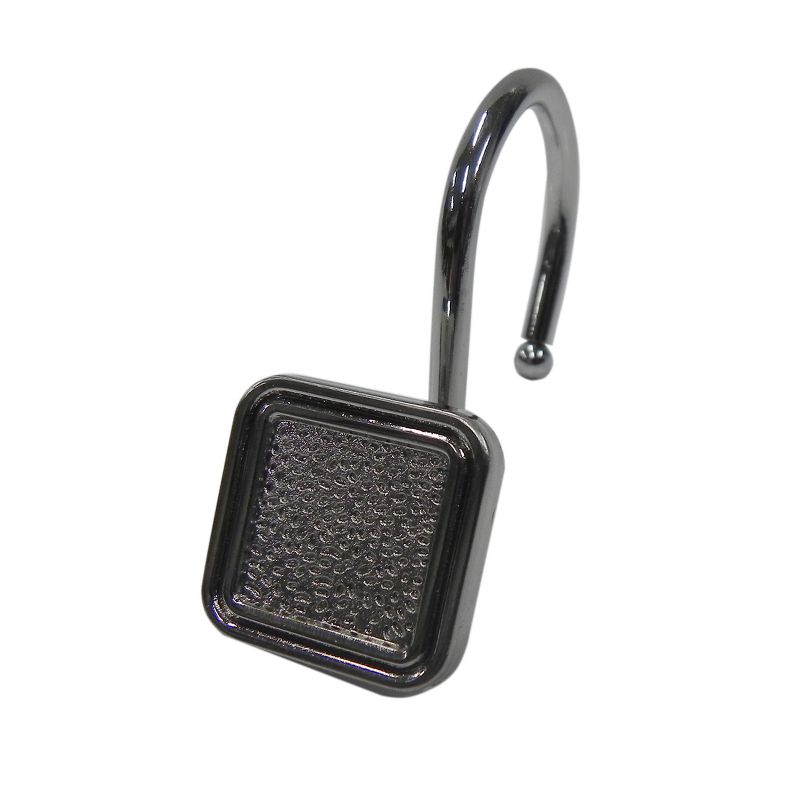 Shower Curtain Hooks Elegant Home Fashion Light Silver