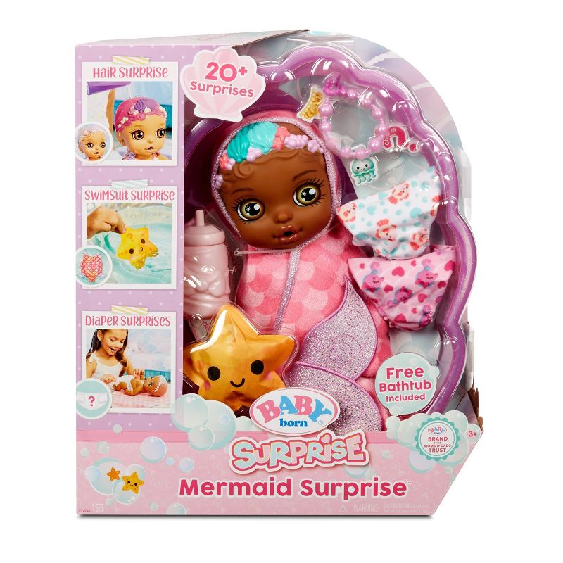 BABY born Mermaid Surprise - Pink Swaddle