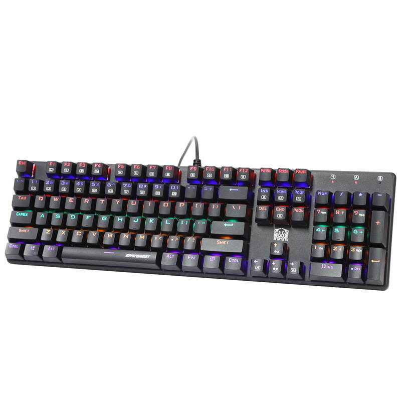Gaming Mechanical Key-board Office USB Key-board Blue Red Switch Number keys