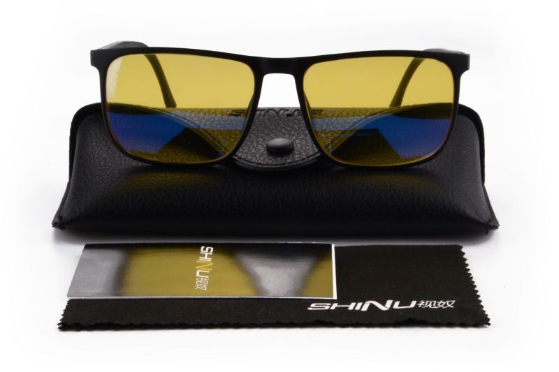 SHINU Monitor Users Anti Blue Light Computer Glasses Orange Lens and Driving Anti fatigue Computer Gaming glasses-SH078