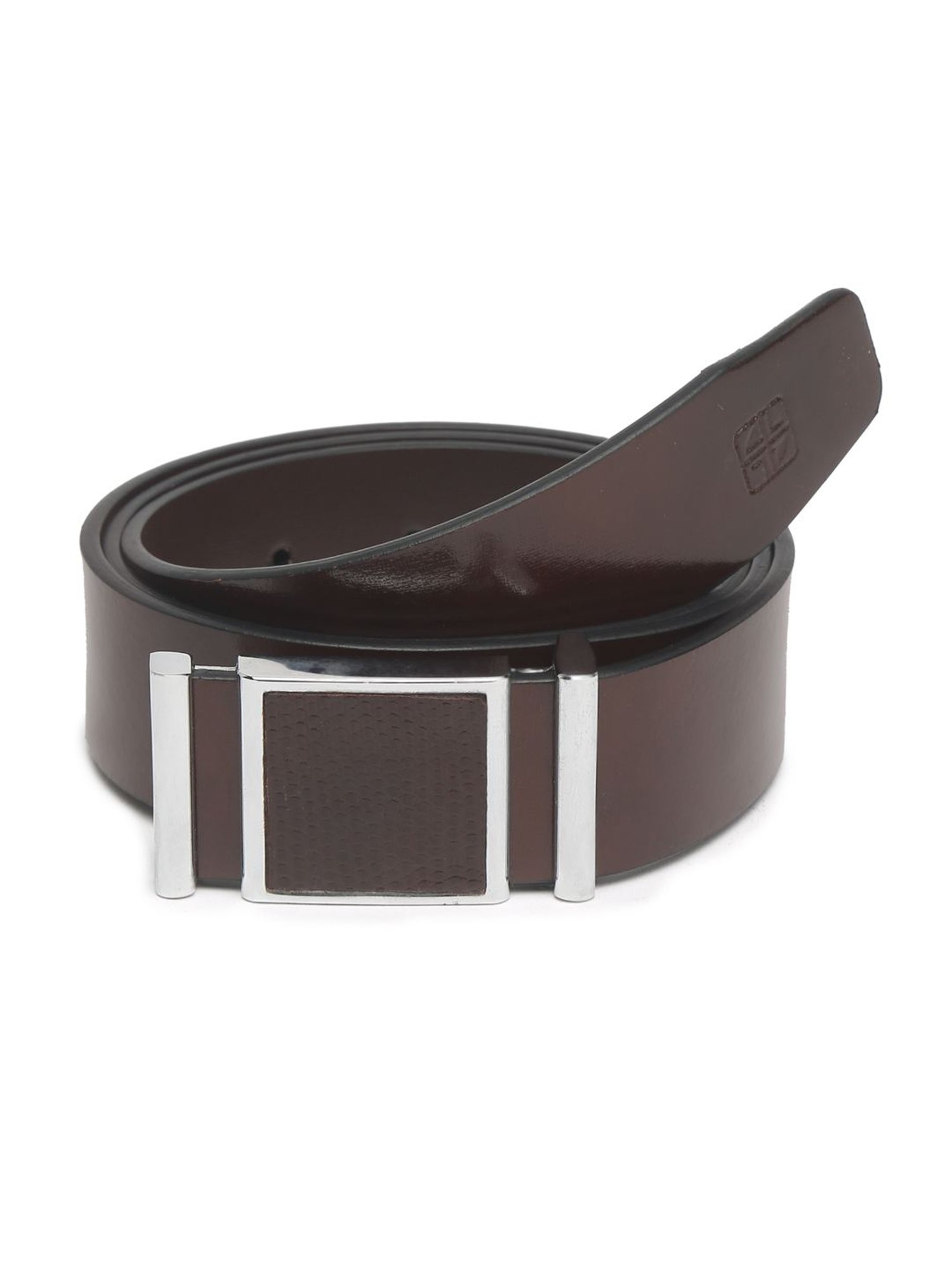 Carlton London Brown Leather Casual Belt for Men