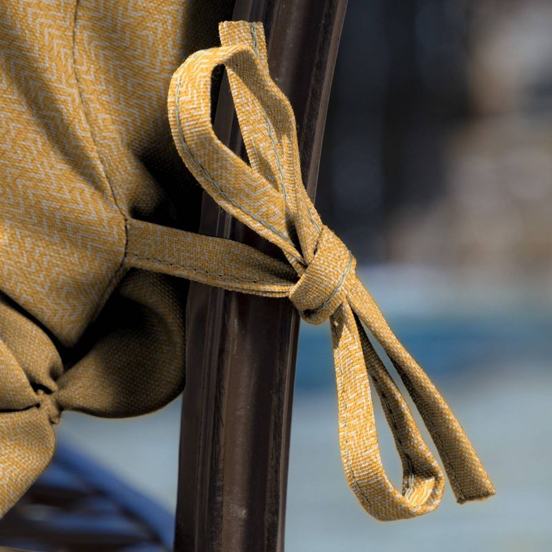 Sunnydaze Indoor/Outdoor Olefin Polyester Replacement Tufted Settee Cushion for Bench, Couch, or Loveseat - Blue - 3pc