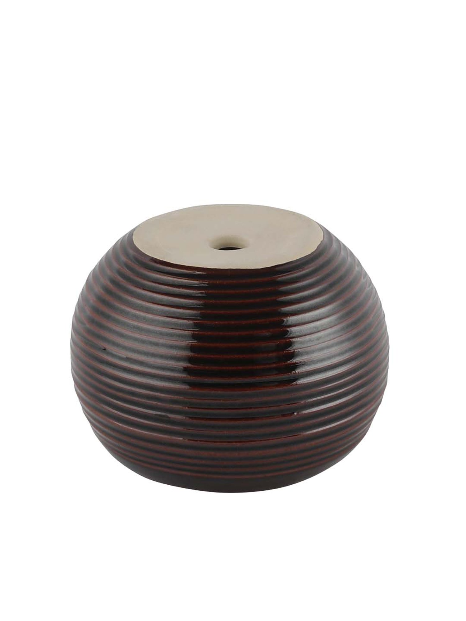 VarEesha Brown Ceramic Planter Pot - Set of 1