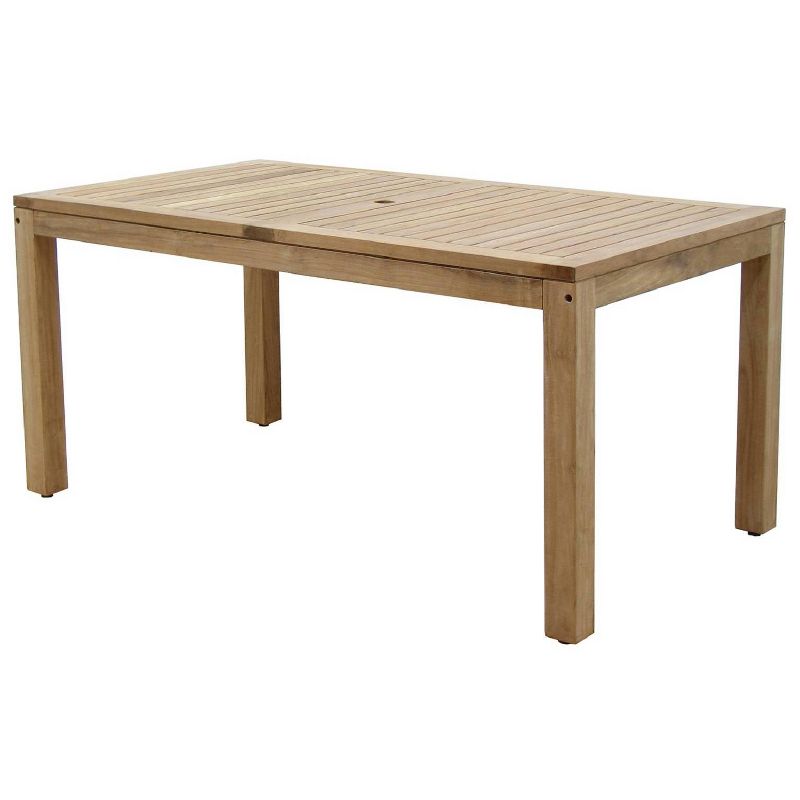 7pc Classic Outdoor Patio Dining Set Gray Wash - Saracina Home