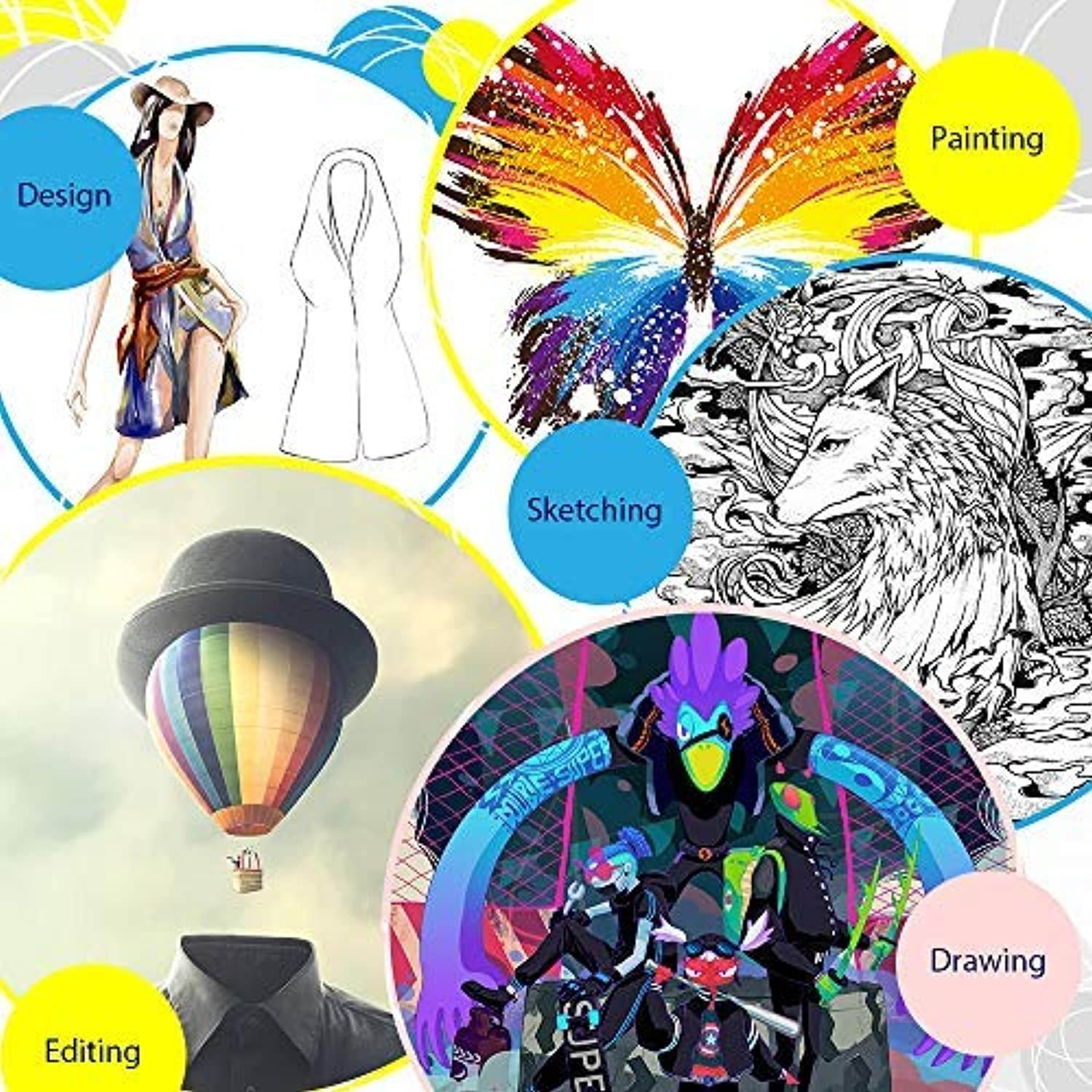 XP-PEN Artist22 Pro Drawing Pen Display 21.5 Inch Graphics Monitor 1920x1080 FHD Digital Drawing Monitor with Adjustable Stand and PN02S Stylus (8192 Pressure Sensitivity) (Artist22pro)