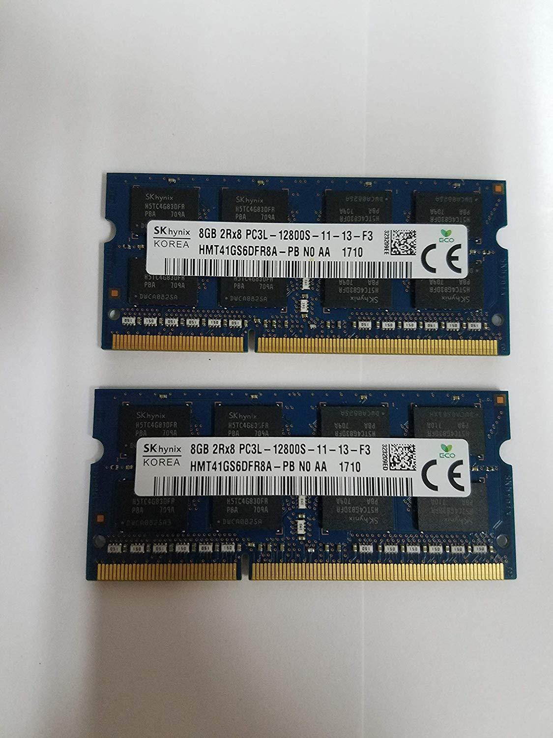 Hynix original 16GB (2 x 8GB), 204-pin SODIMM, DDR3 PC3L-12800, 1600MHz memory module