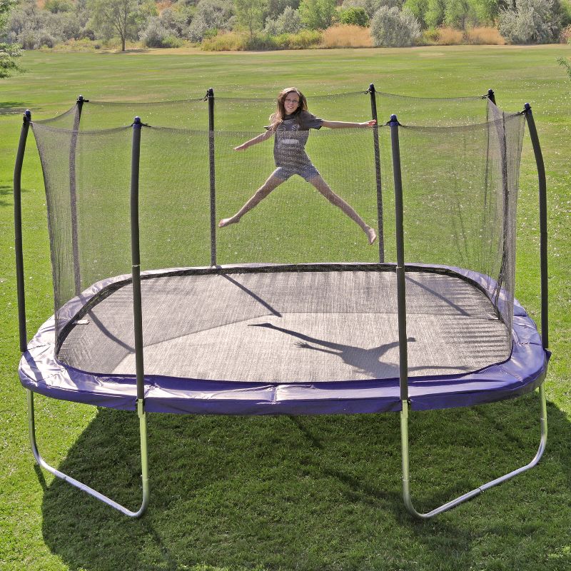 Skywalker Trampolines 13' Square Trampoline with Enclosure - Blue