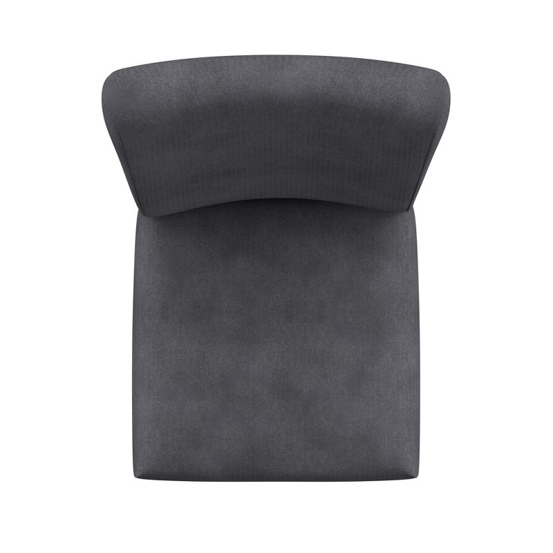 Set of 2 Quinby Parson Dining Chair Wood Charcoal - Inspire Q