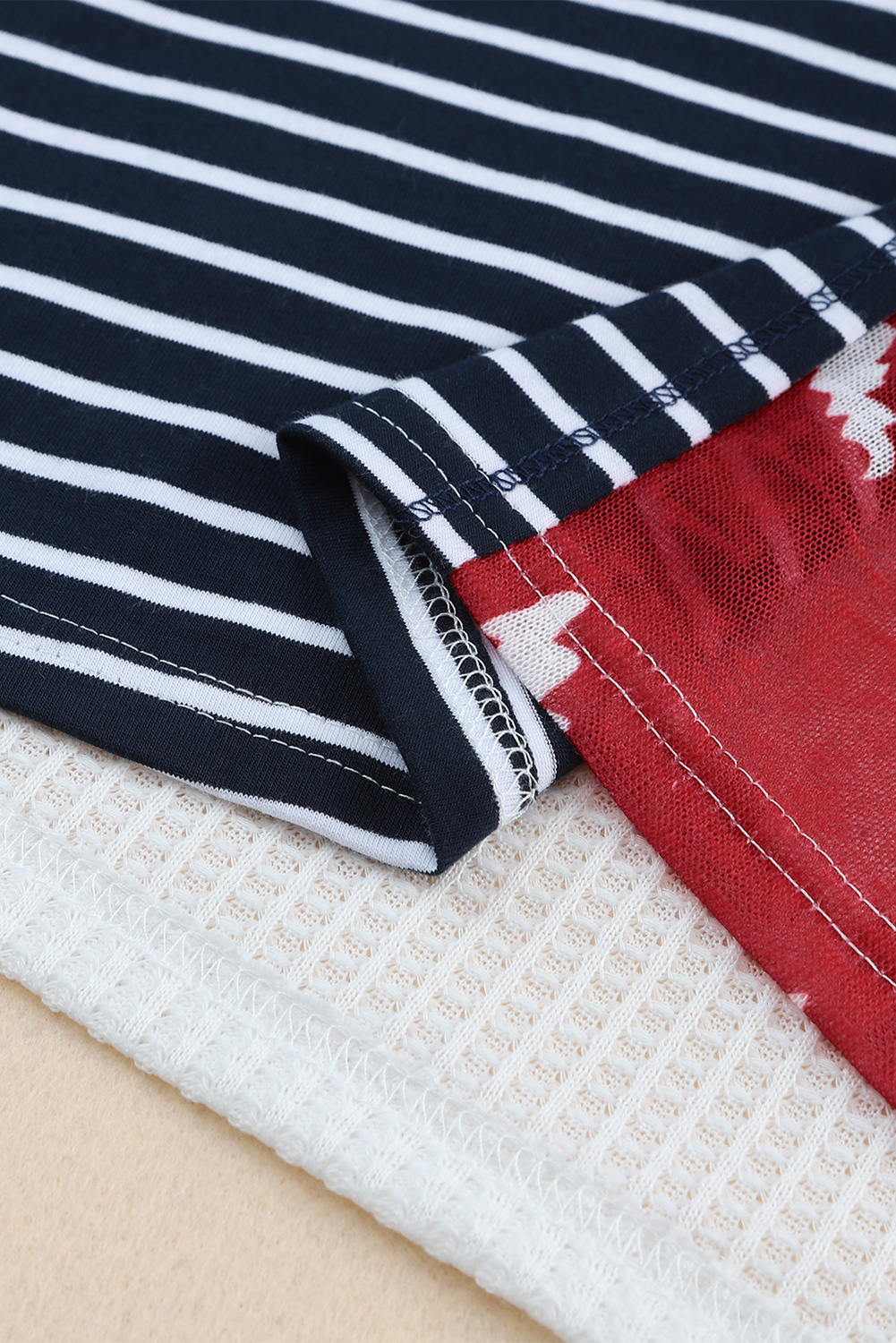 Gibson & Latimer Jewel Neck Basic Stripe Tee