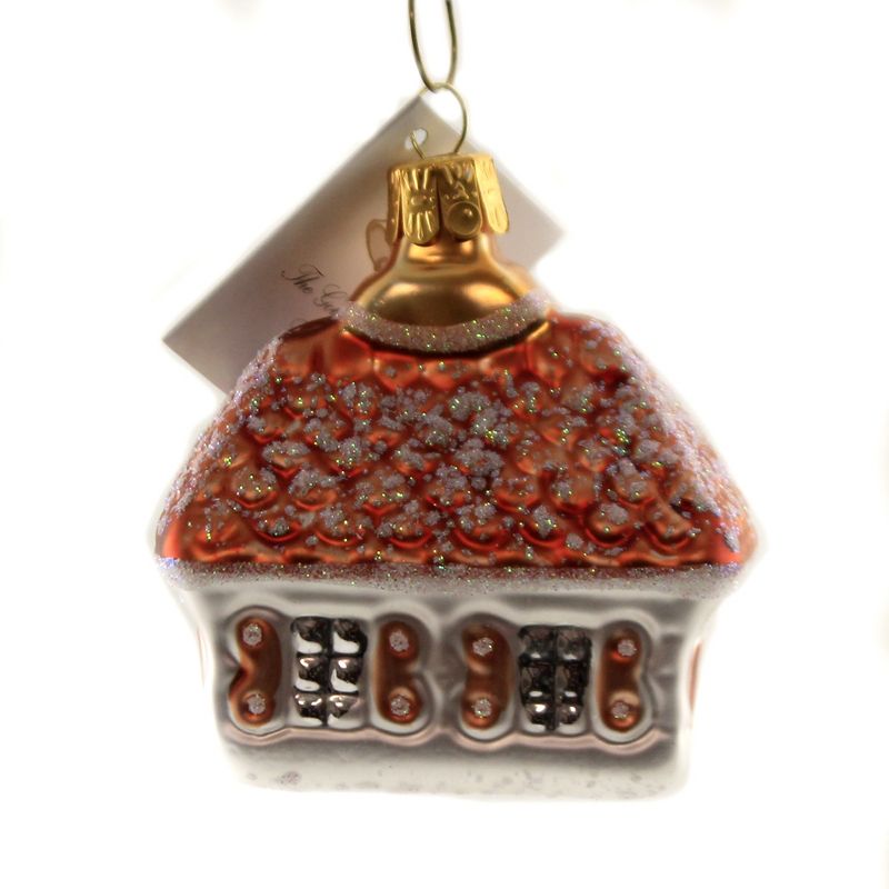 Golden Bell Collection 2.75" Czech Gingerbread House Ornament Christmas Cookie  -  Tree Ornaments