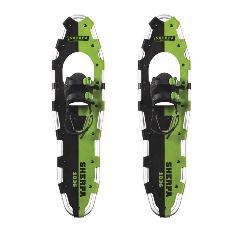 Yukon Charlie's Sherpa 10" x 36" Durable Trail Walking Hiking Snowshoes, Green
