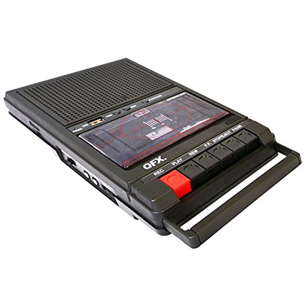 QFX RETRO-39 Shoebox Tape Recorder with USB Player