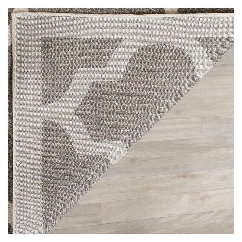 8' x 10' Le Soleil Outdoor Rug Black/Ivory - Linon