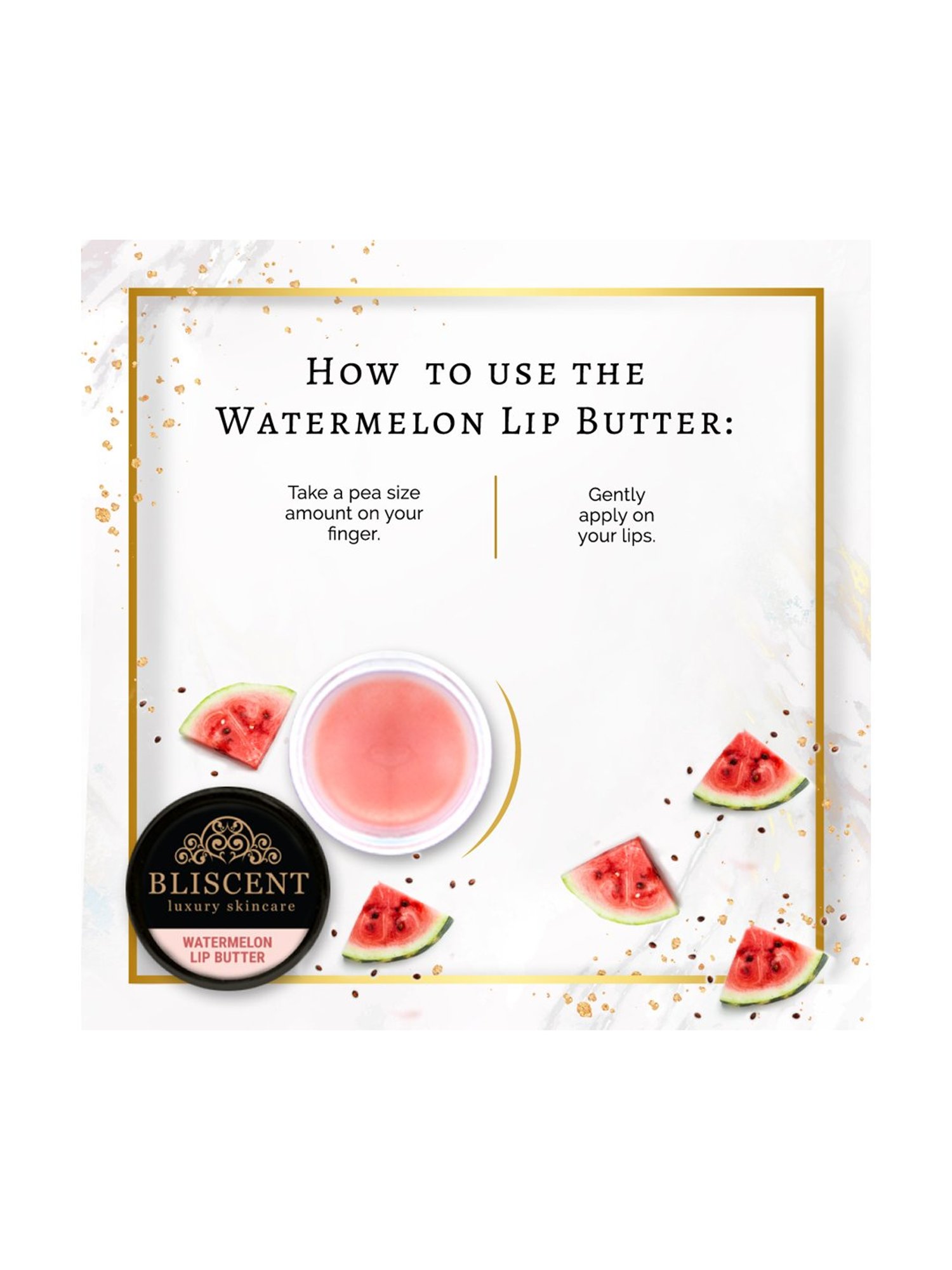 Bliscent Pink Watermelon Lip Butter - 5 gm